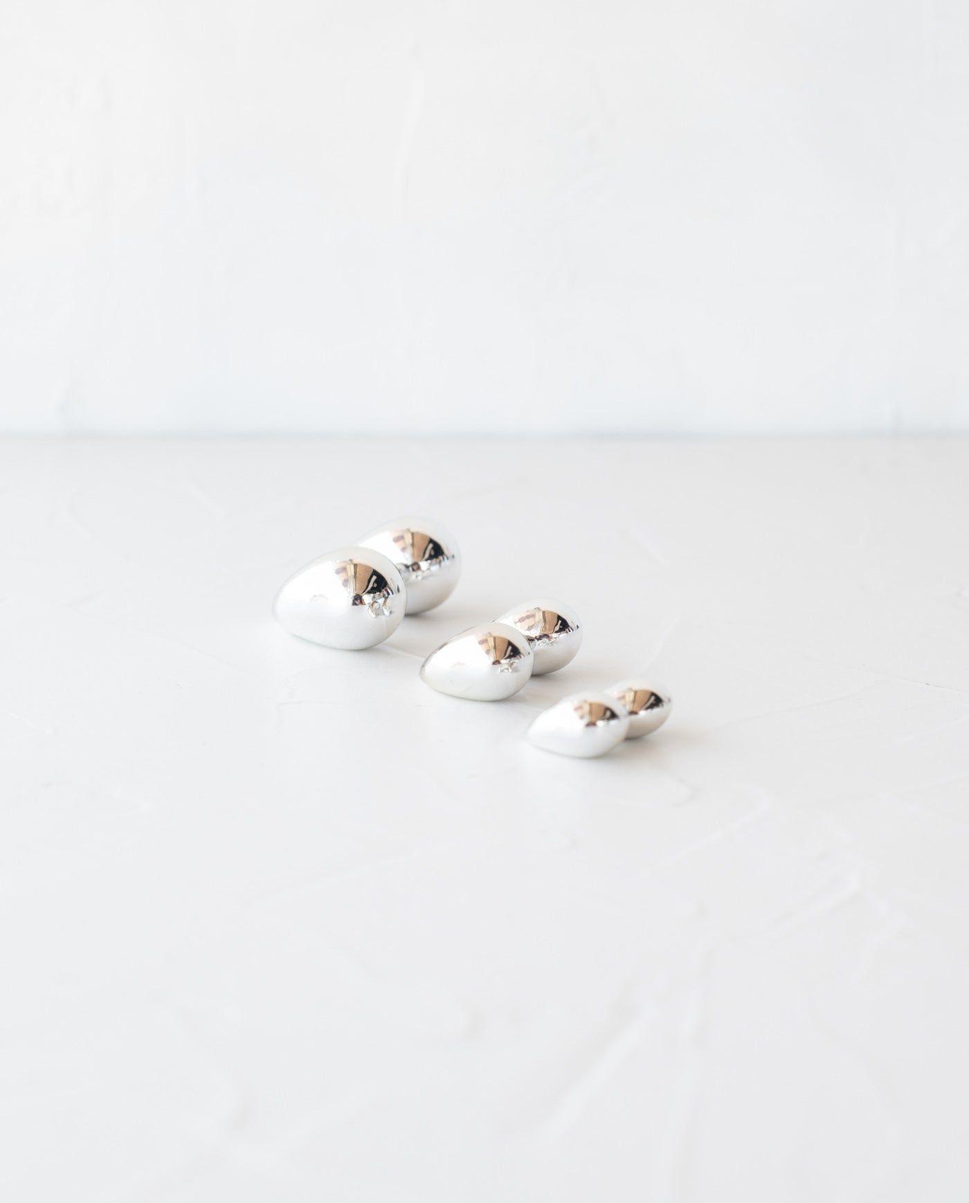 Aros Gota Plateado S-2