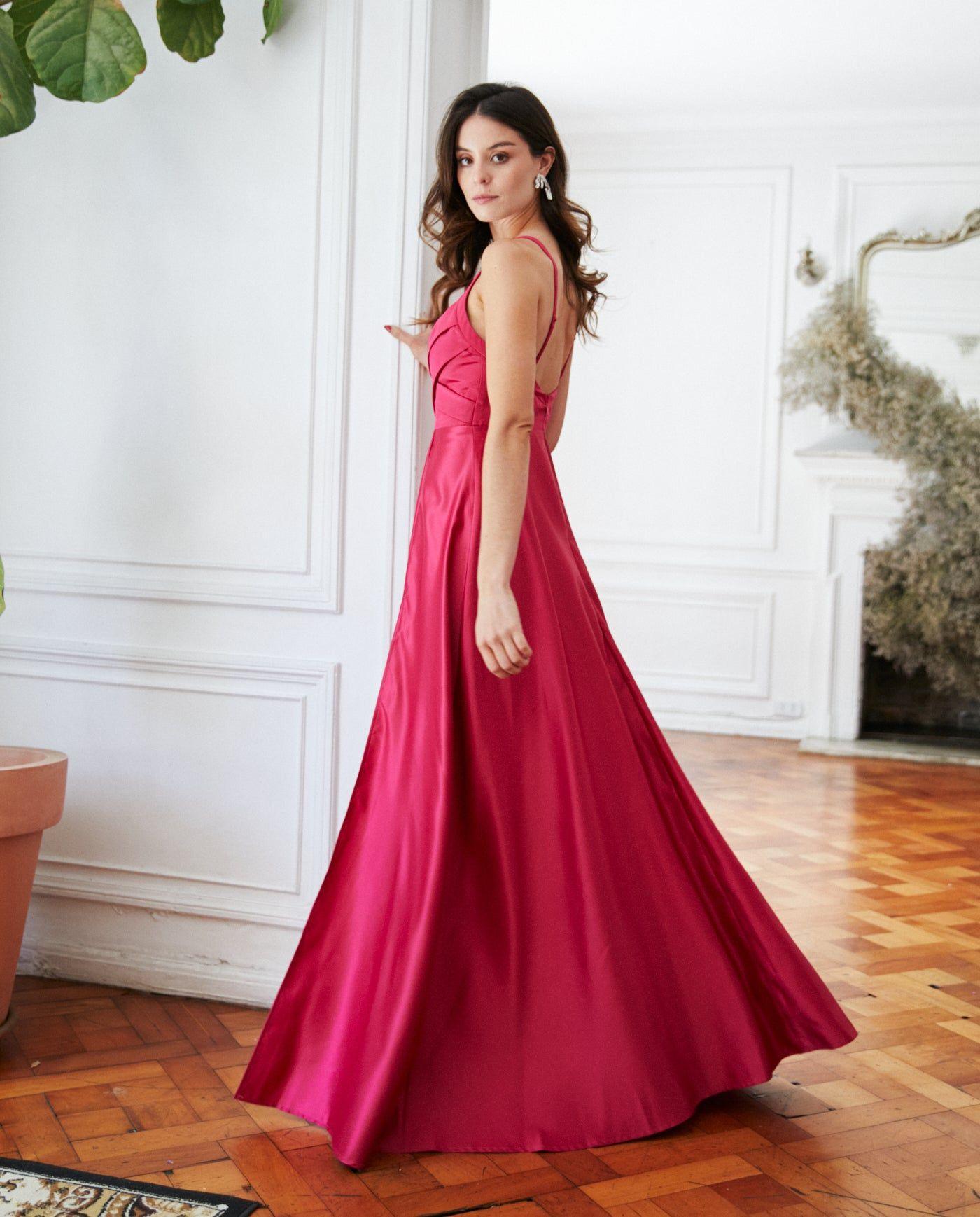 Vestido Largo de Fiesta Bea Cherry-2