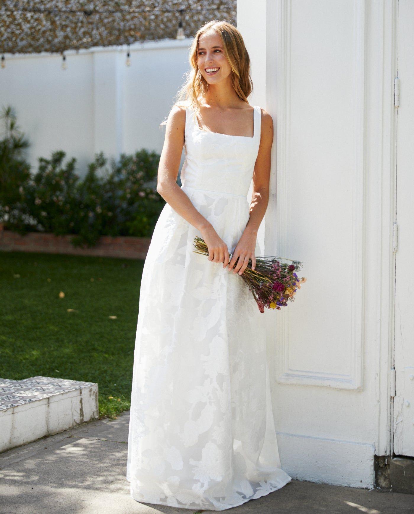 Vestido Largo de Novia Anahi Ivory-2