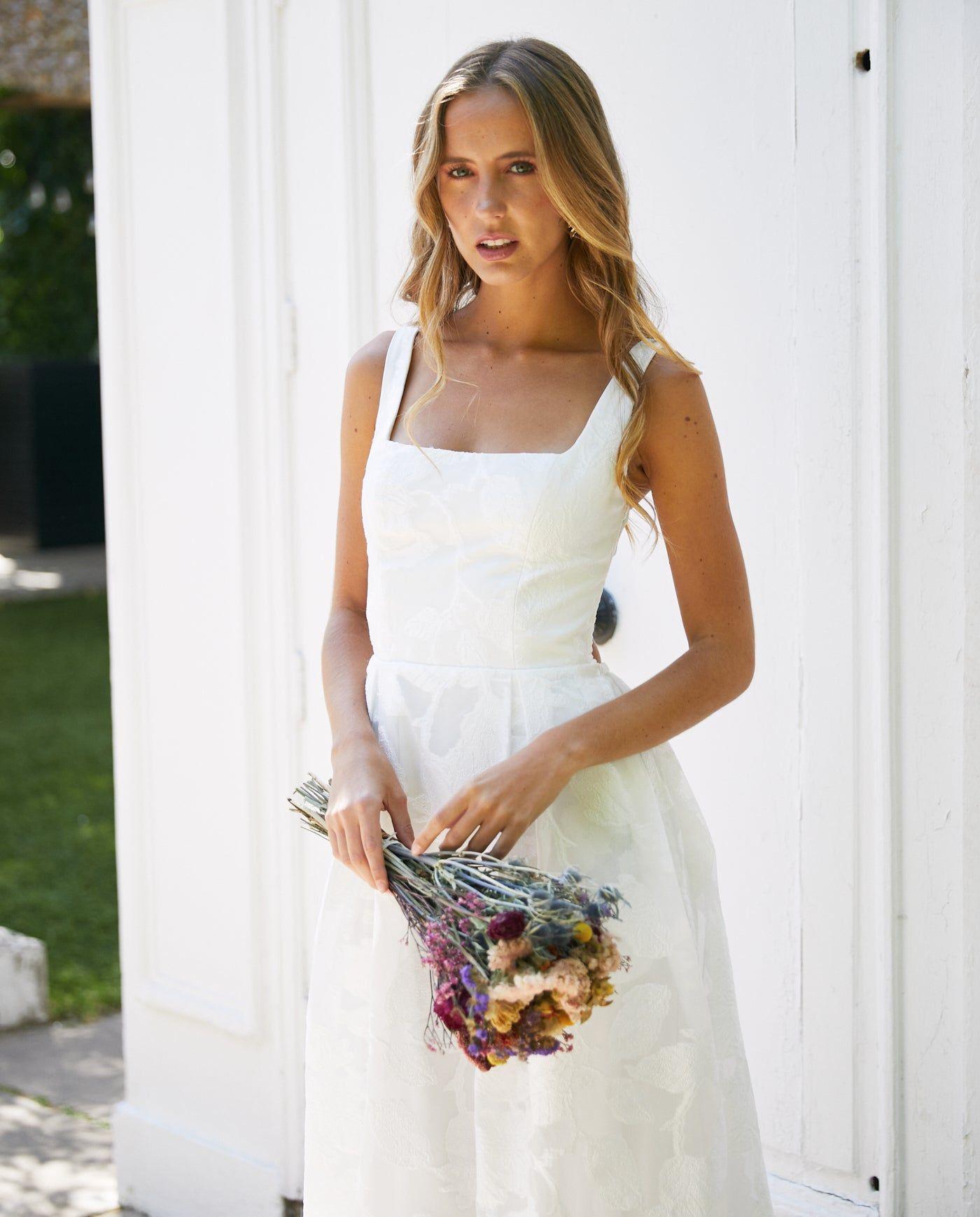 Vestido Largo de Novia Anahi Ivory-3