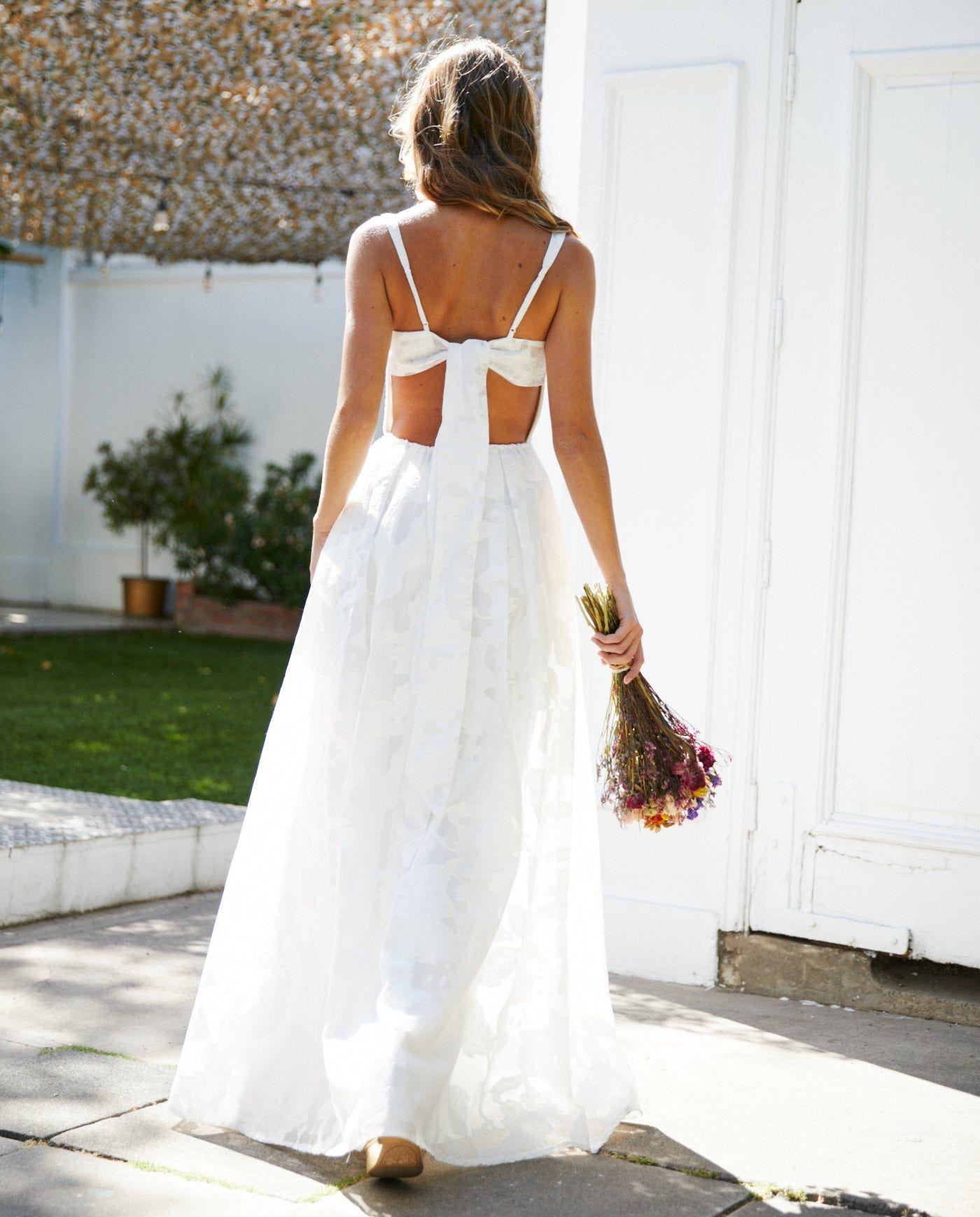 Vestido Largo de Novia Anahi Ivory-4