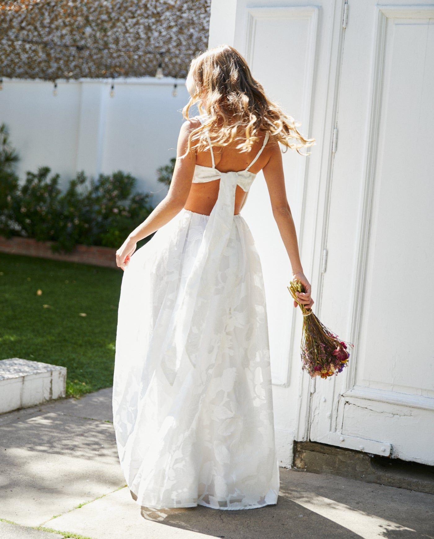 Vestido Largo de Novia Anahi Ivory-7