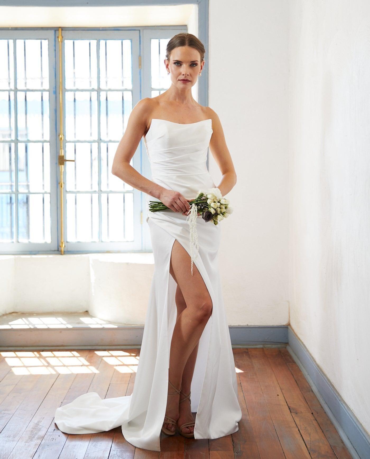 Vestido Largo de Novia Margot Ivory-0