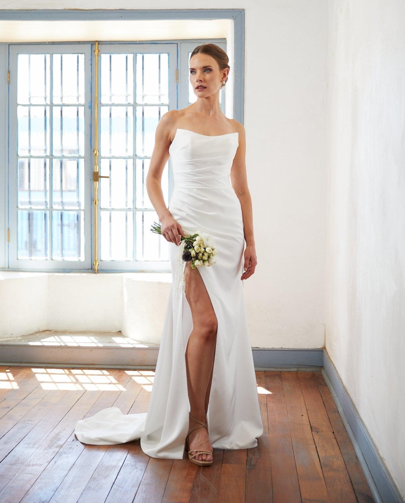 Vestido Largo de Novia Margot Ivory-4