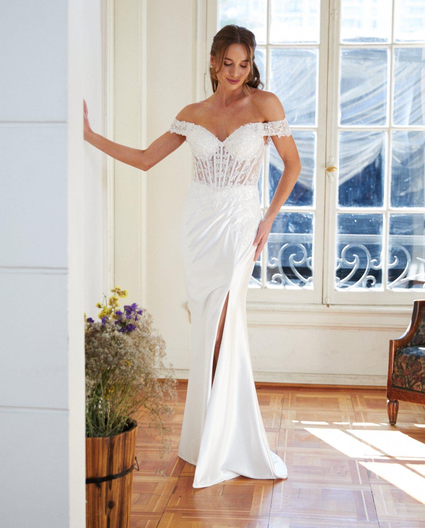 Vestido Largo de Novia Emi Blanco-3