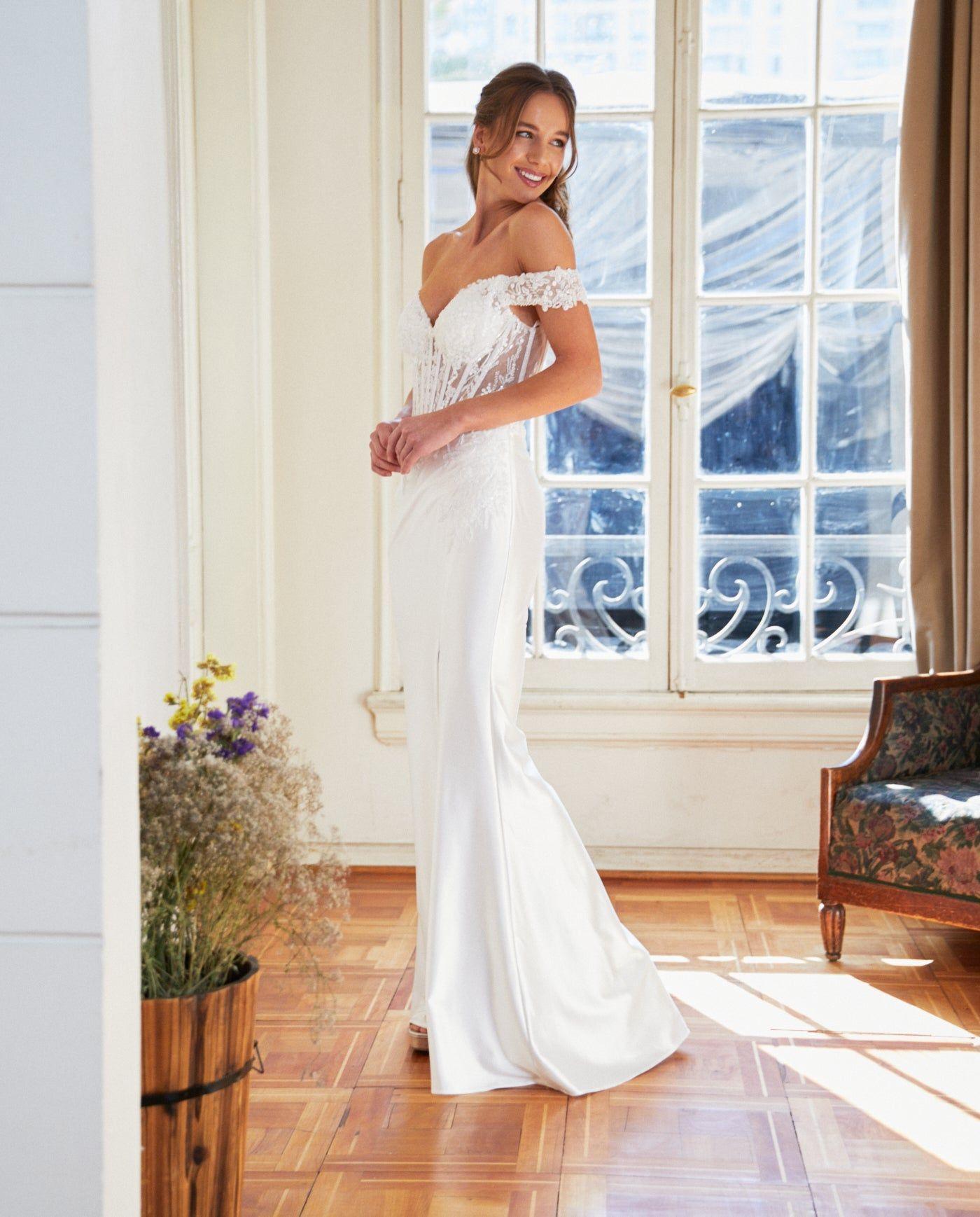 Vestido Largo de Novia Emi Blanco-8