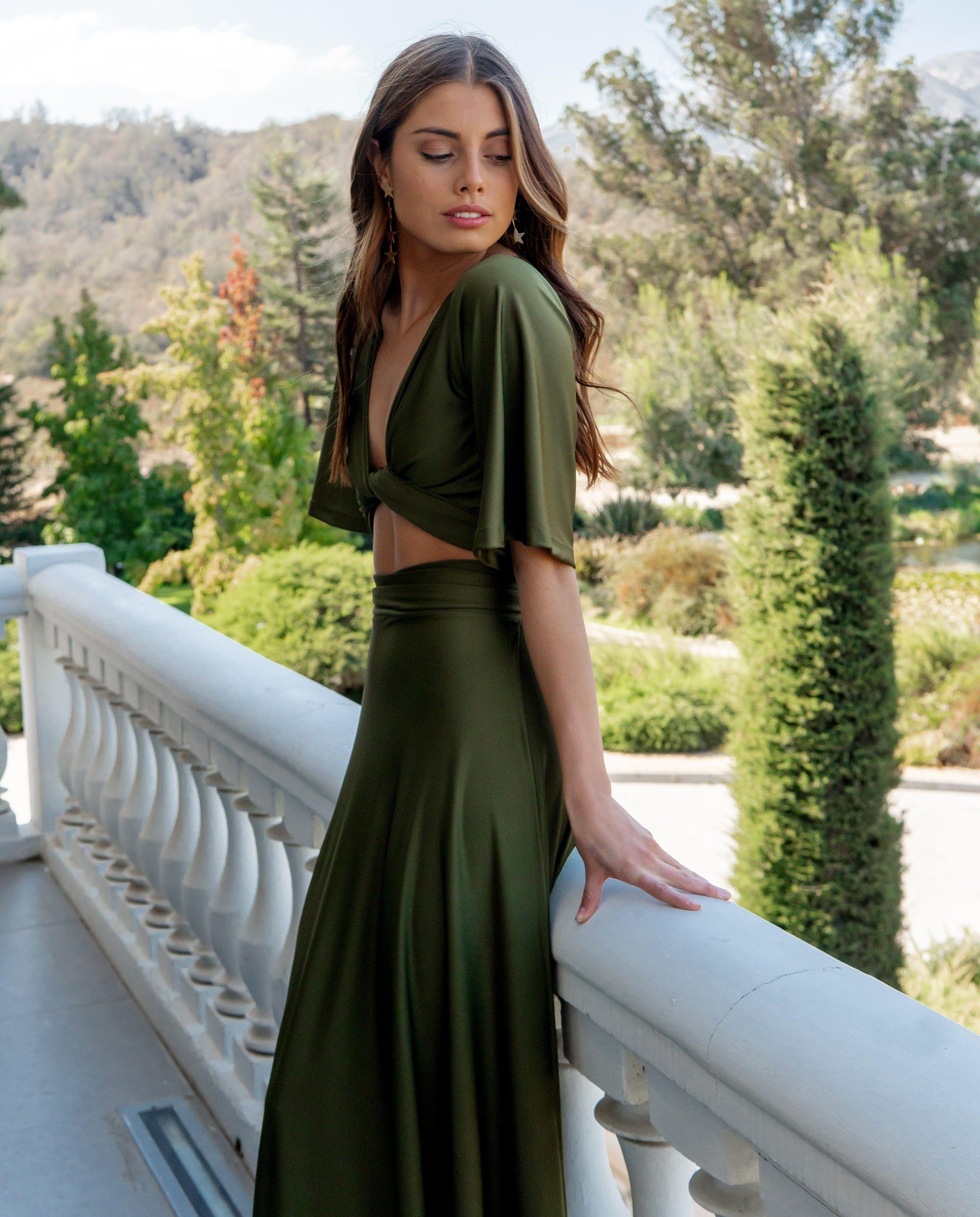 Conjunto de Fiesta Jesu Lcyra Dupont Verde Olivo-3