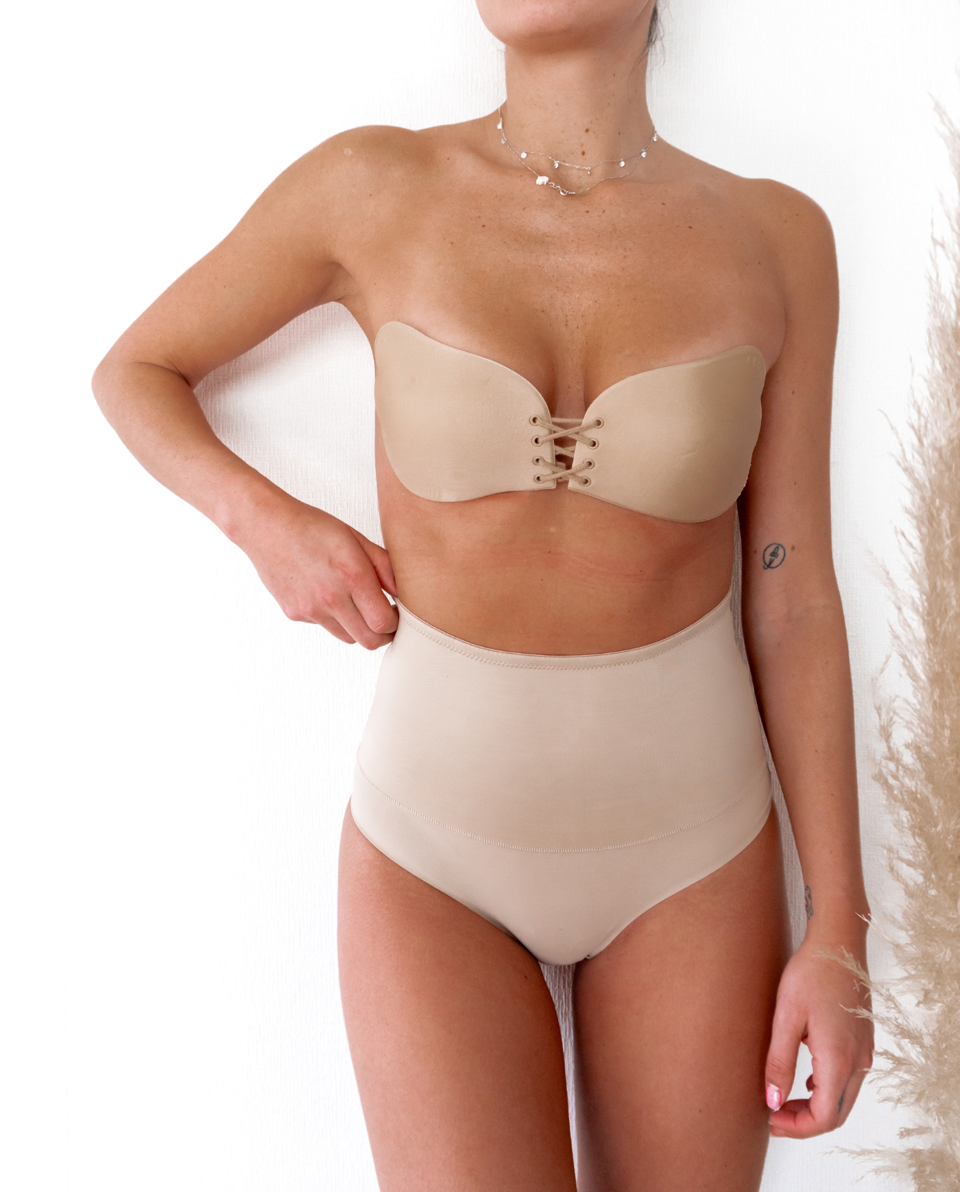 CALZÓN FAJA REDUCTOR ABDOMEN BAJO Y MEDIO BEIGE-0