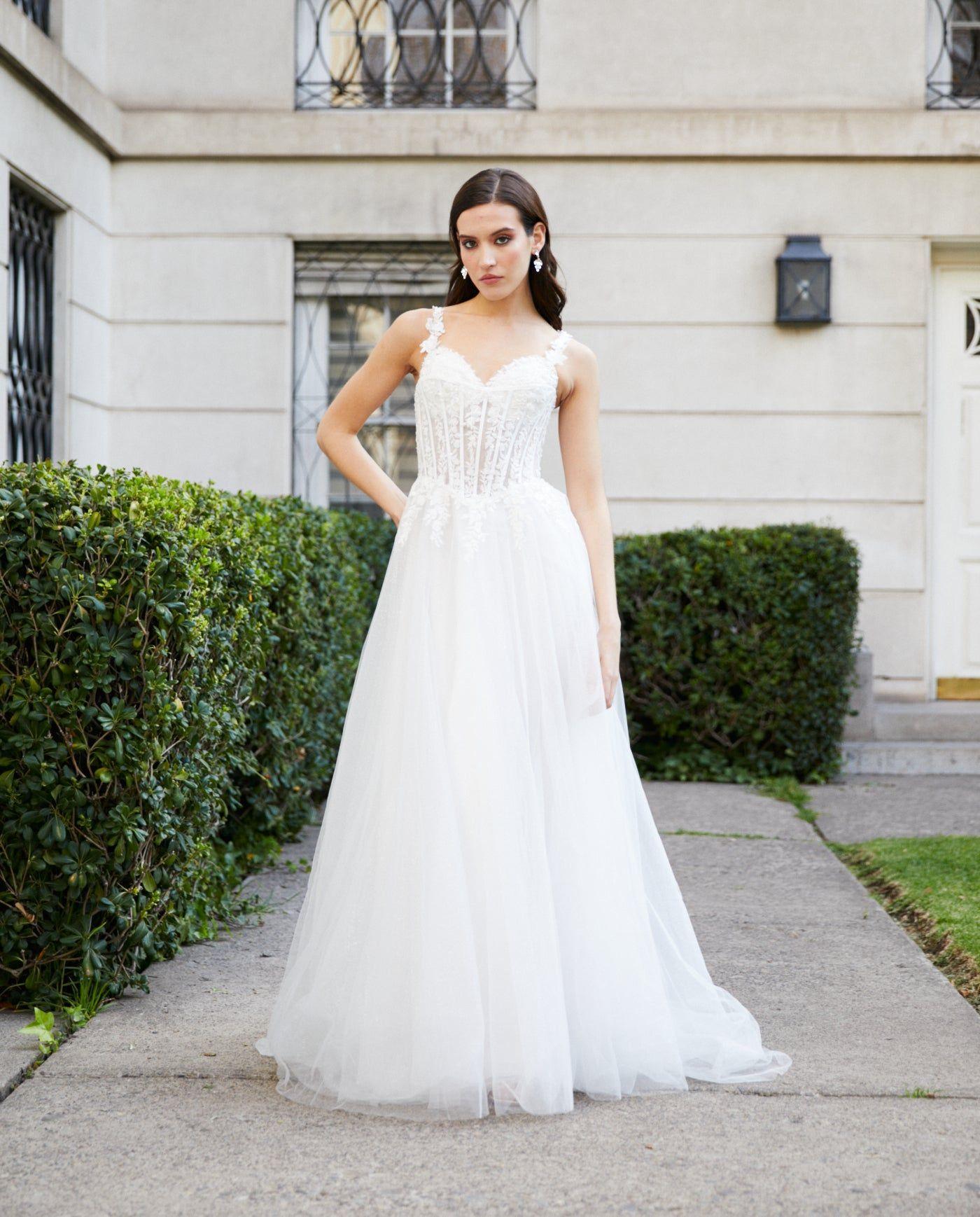 Vestido Largo de Novia Vittoria Blanco-0