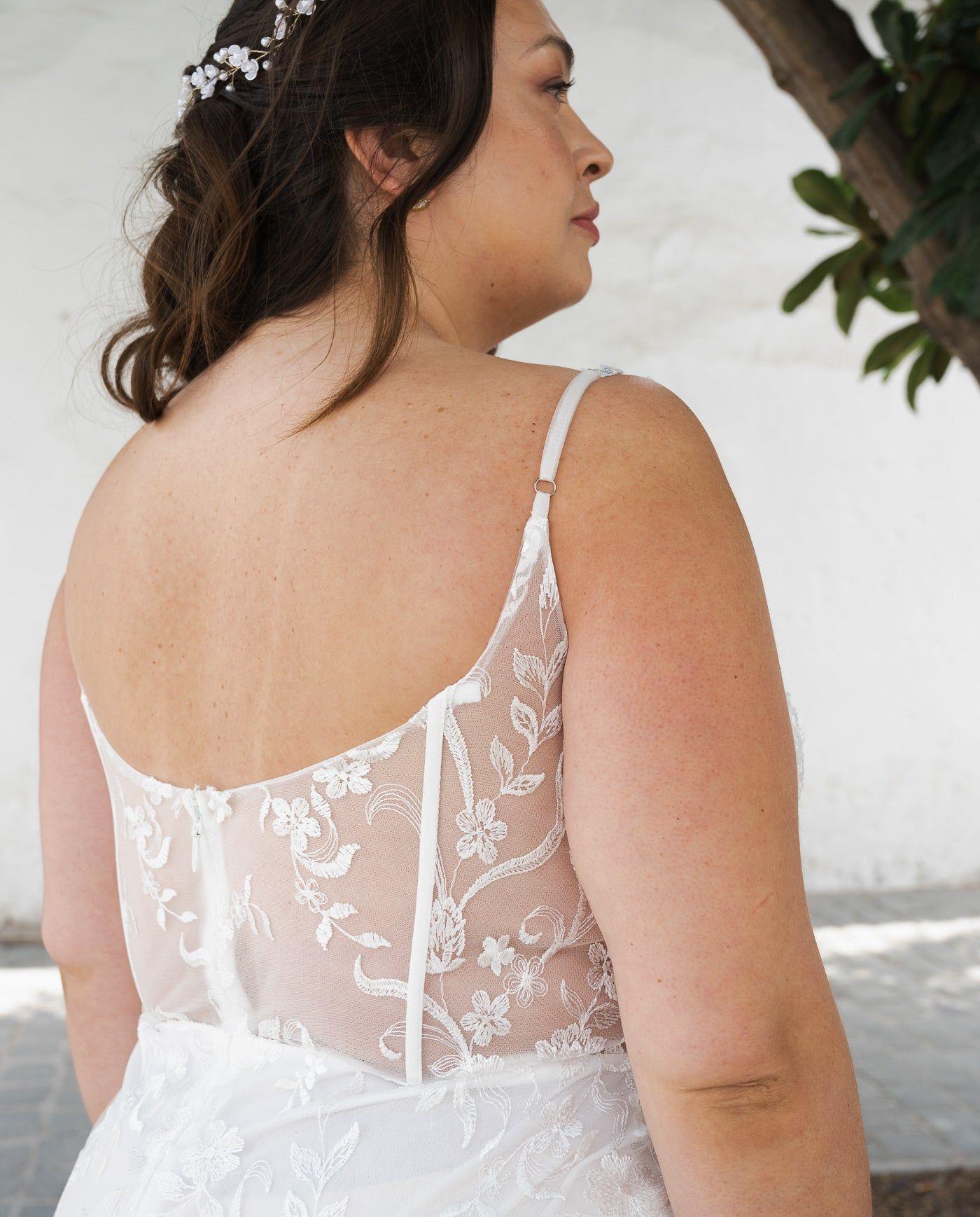 Vestido Largo de Novia Brunela Blanco-2