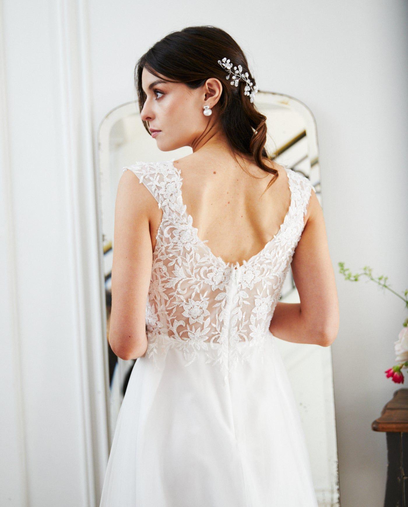 Vestido Largo de Novia Alicante Blanco-2