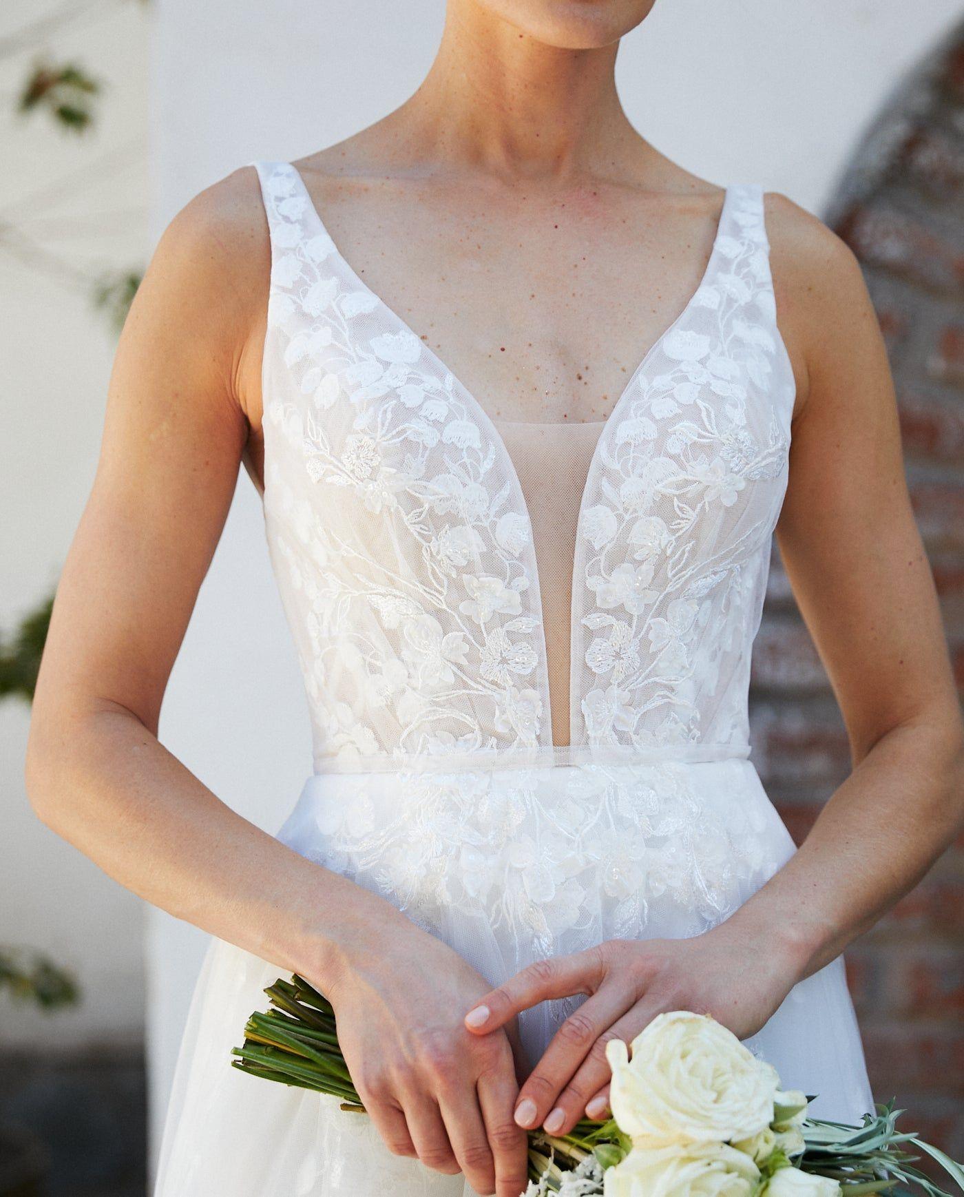 Vestido Largo de Novia Eloise Tul Ivory-6