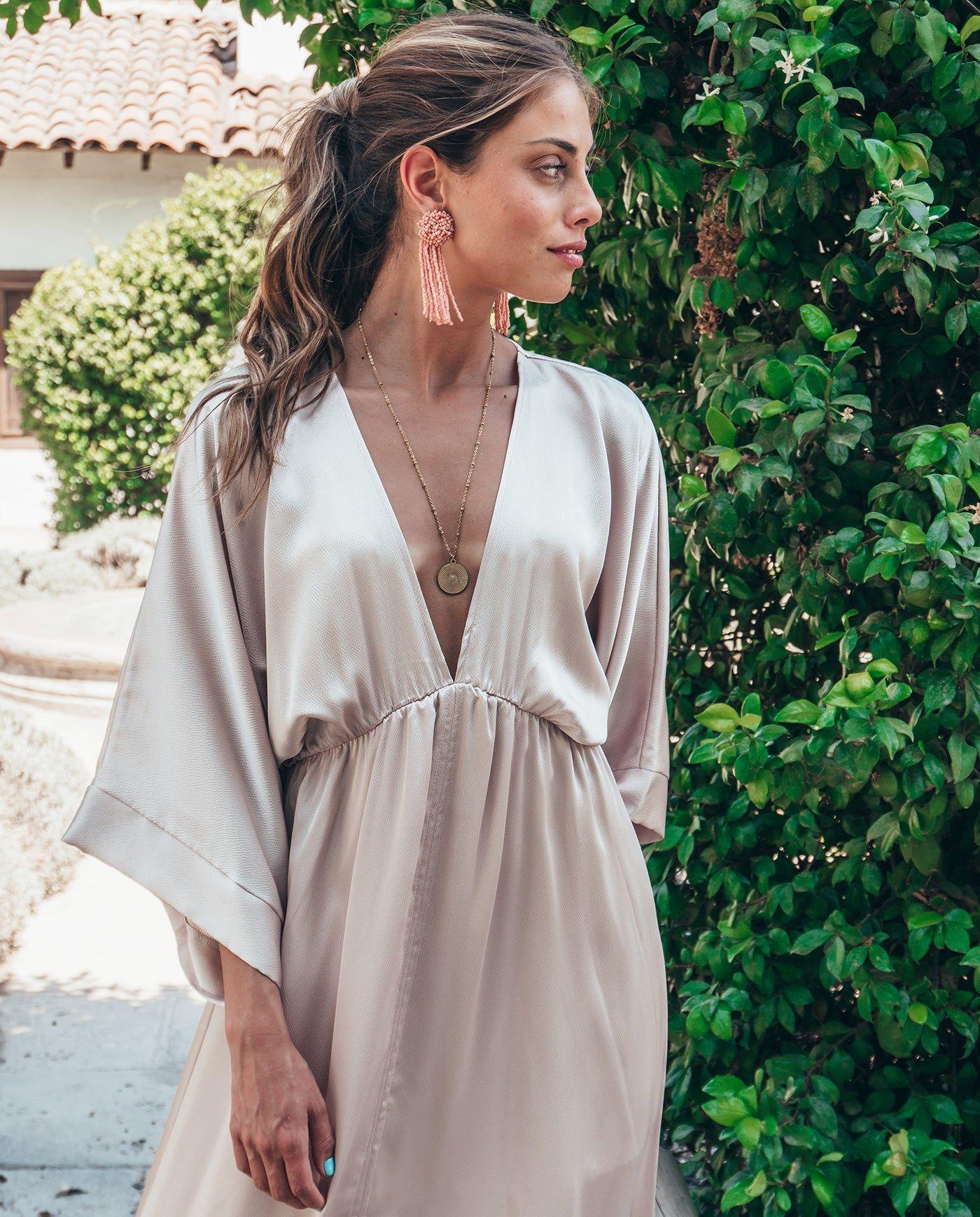 VESTIDO DE FIESTA LARGO POLA SATIN CHAMPAGNE-5