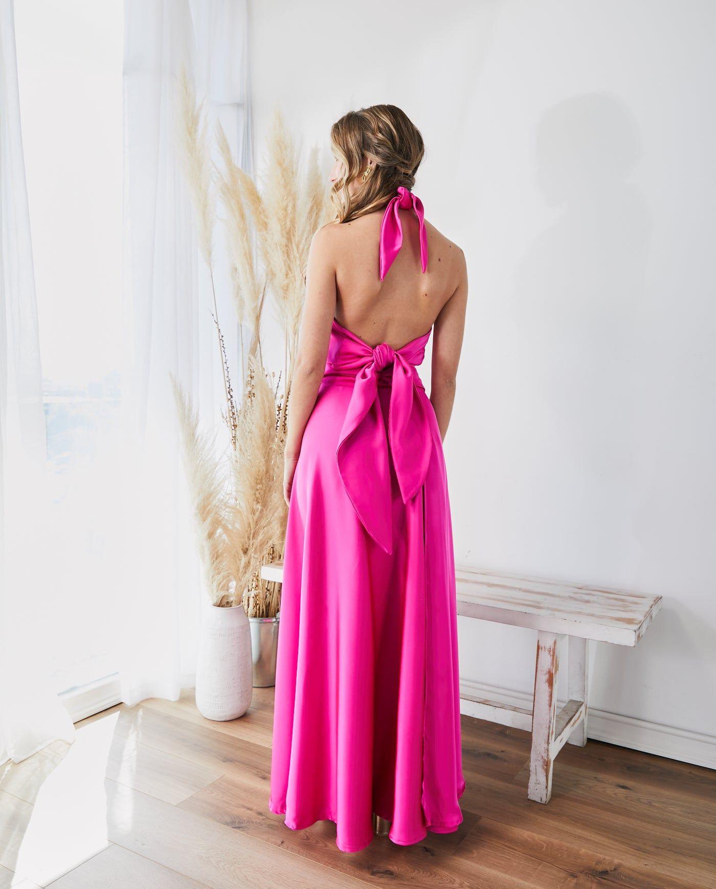 Conjunto Lucia Seda Fucsia-2