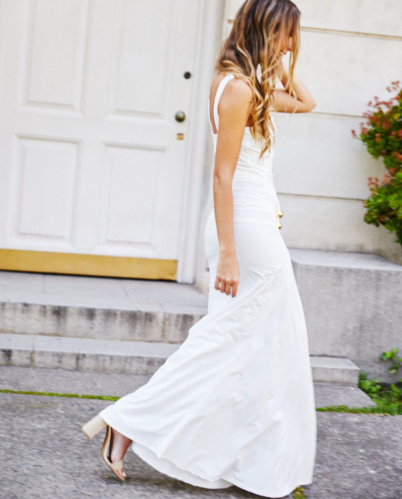 Vestido Largo de Novia Cannes Blanco-2