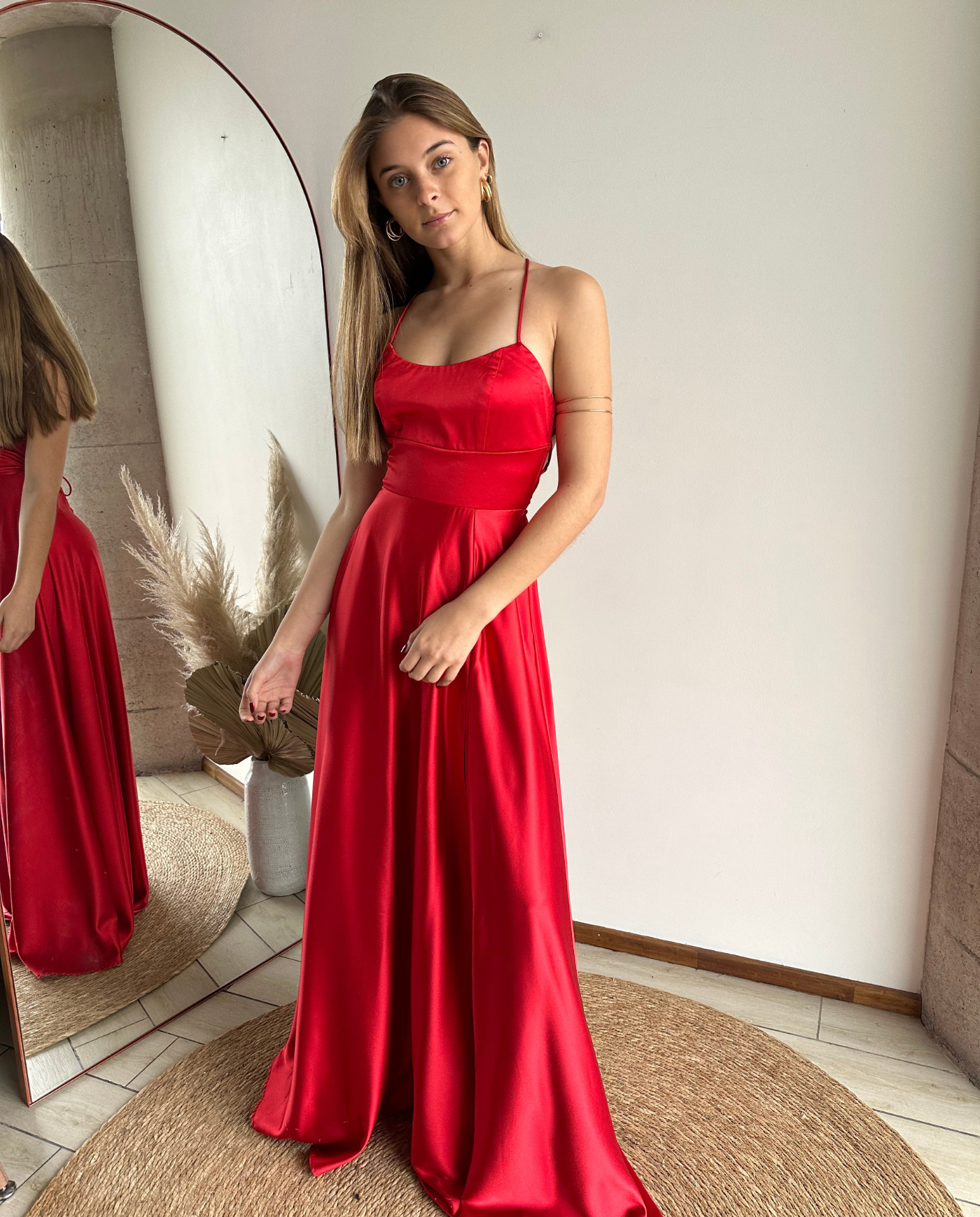 Vestido Largo de Fiesta Rafa Rojo-3