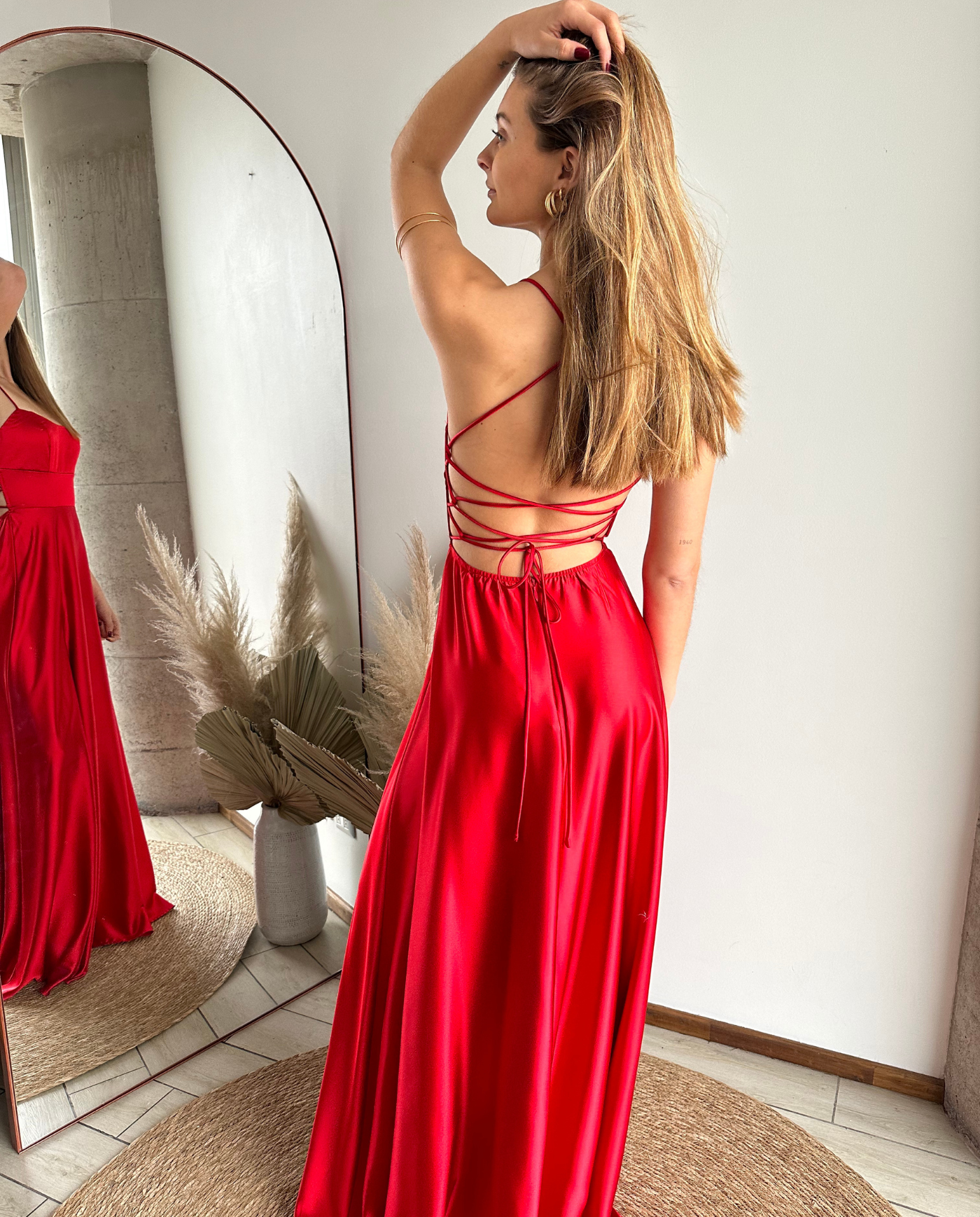 Vestido Largo de Fiesta Rafa Rojo-4