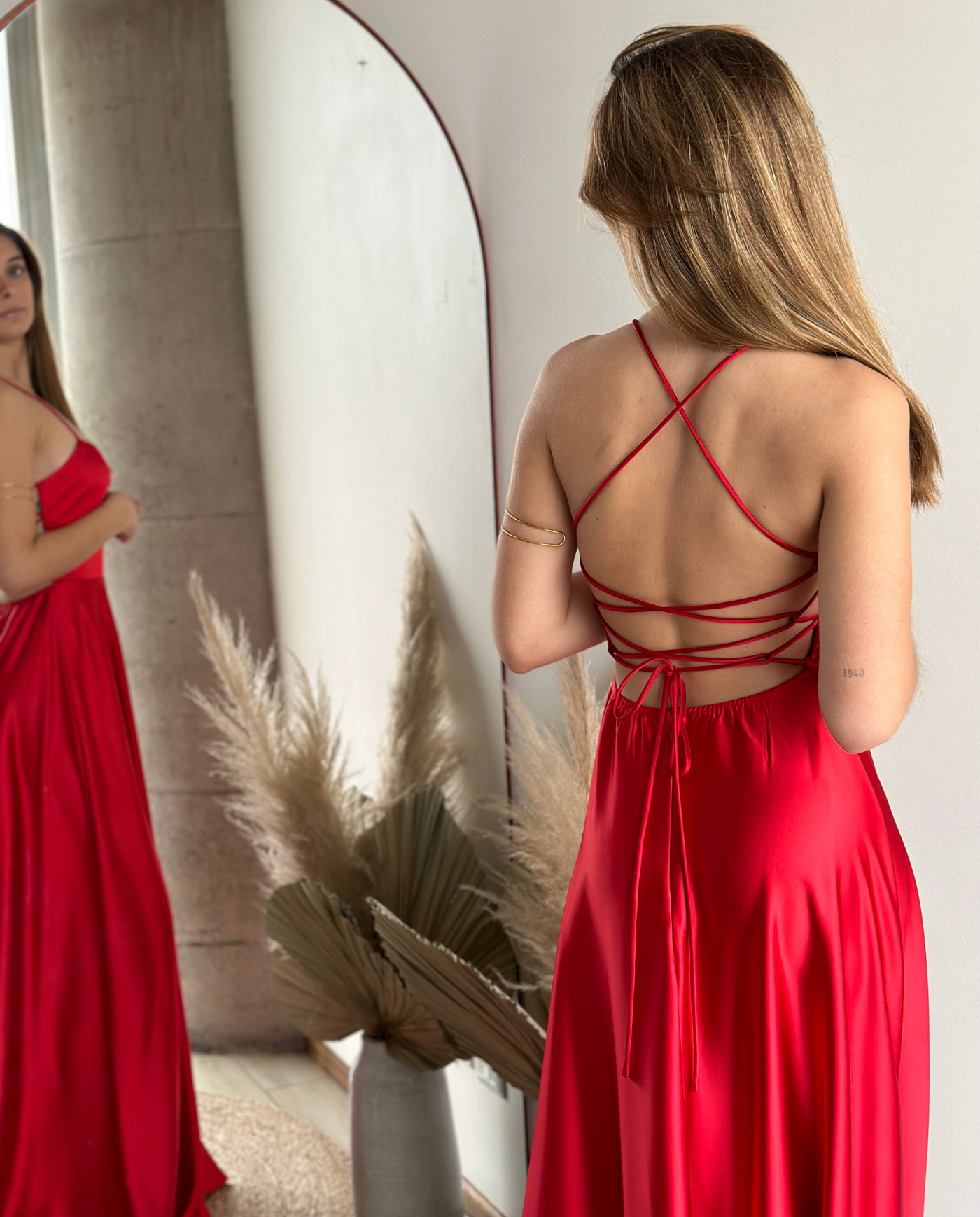 Vestido Largo de Fiesta Rafa Rojo-6