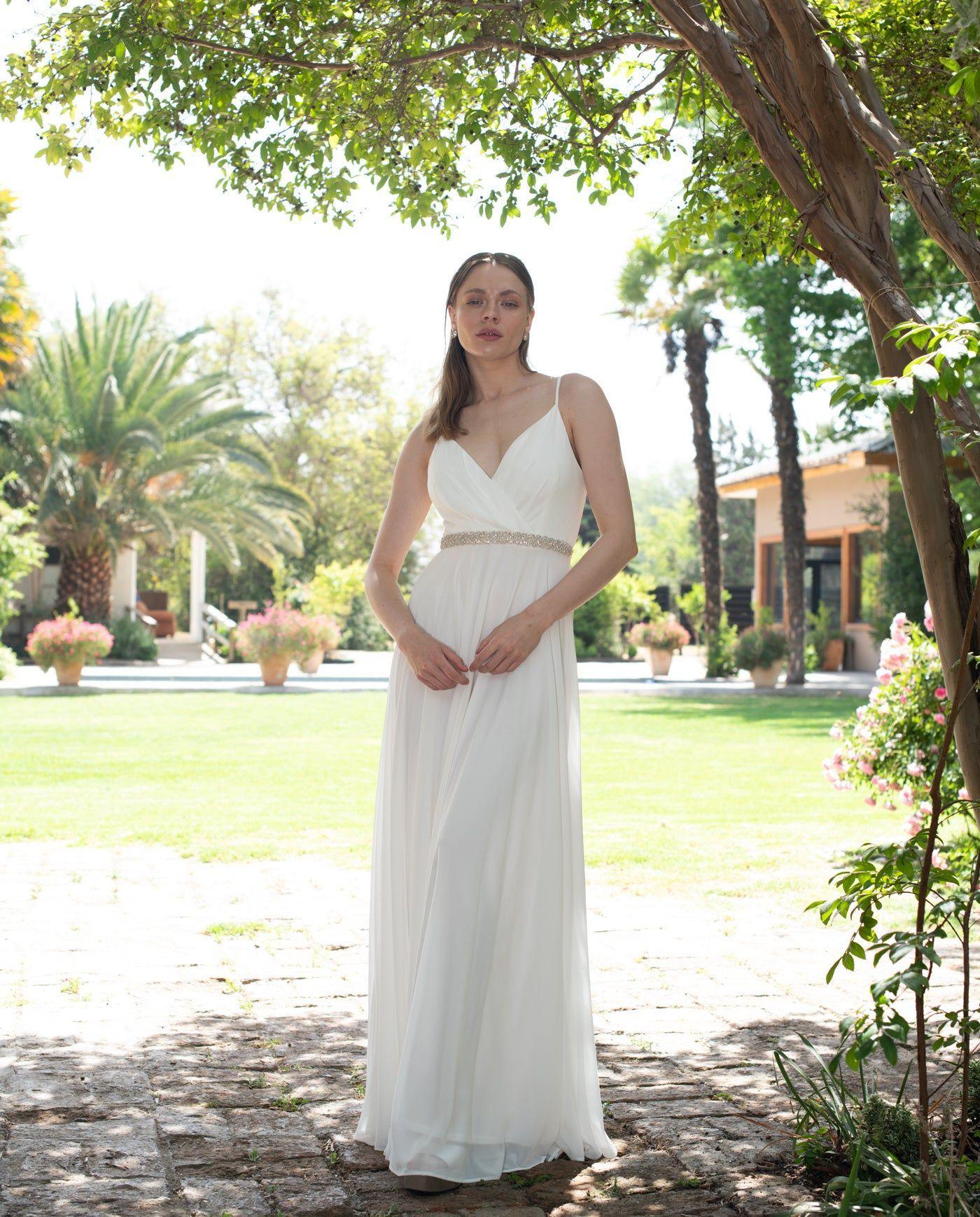 Cinturón Novia Renata Piedras Plateadas-5