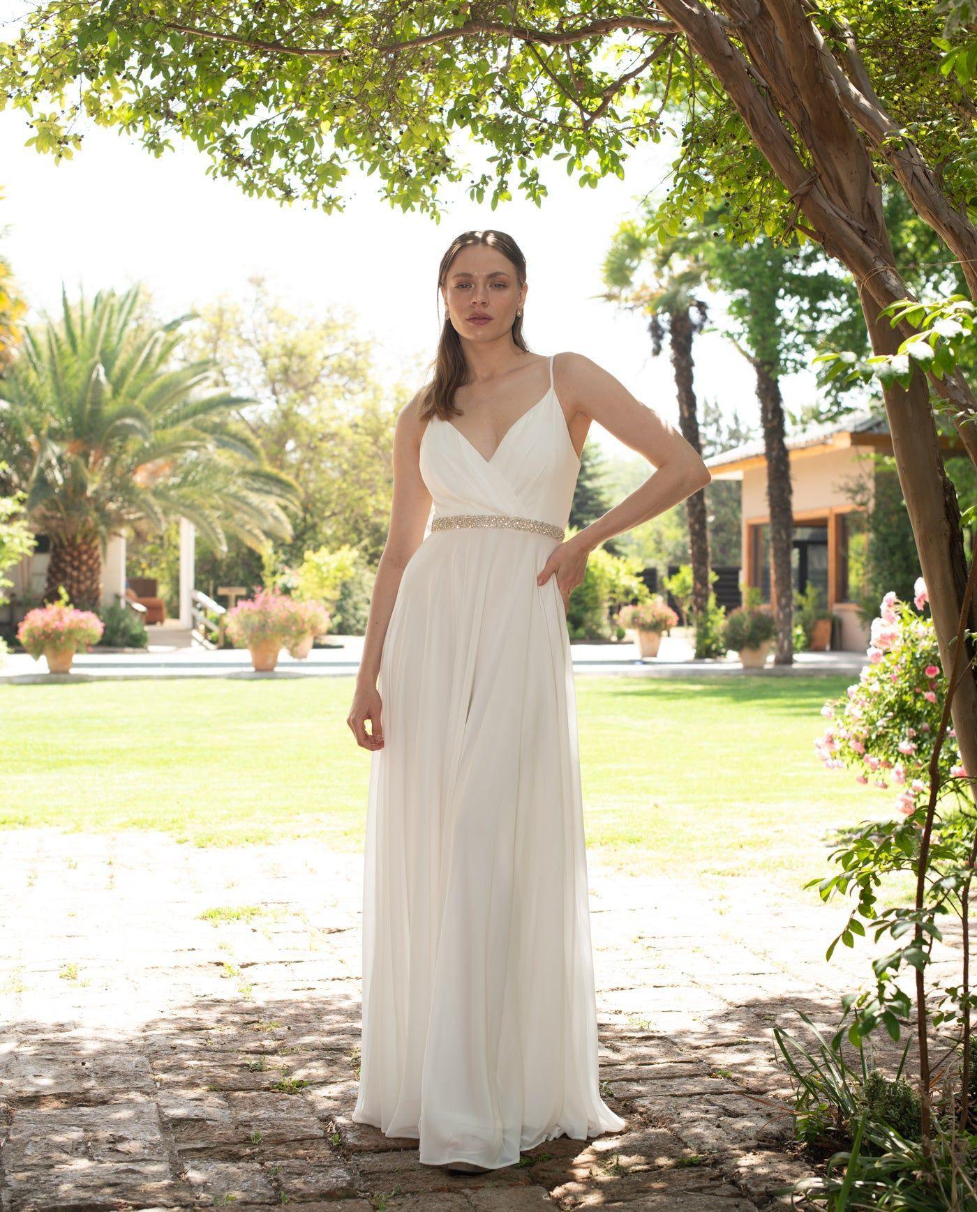 Cinturón Novia Renata Piedras Plateadas-6