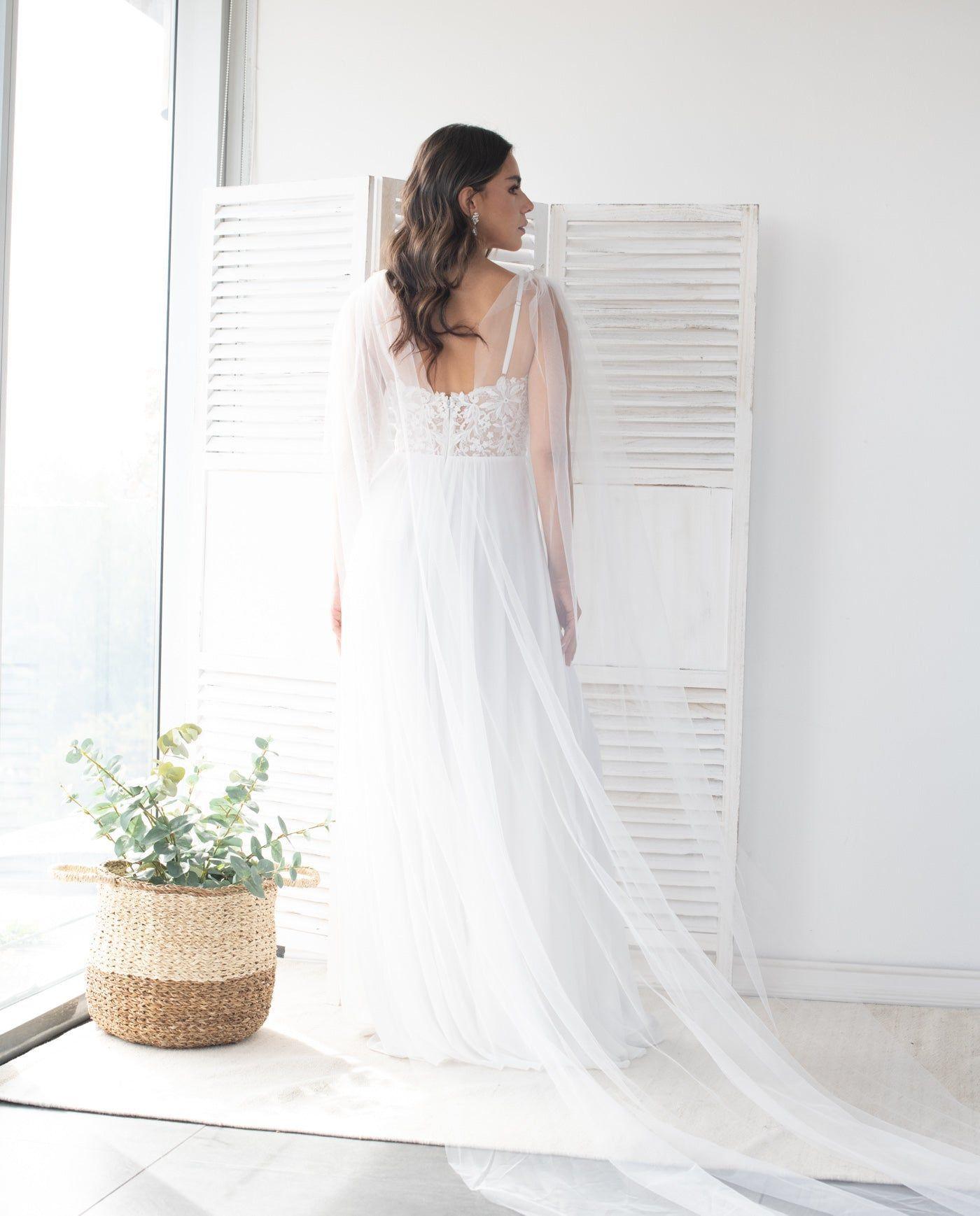 Alas de Novia Isidora Ivory 3 Metros-2