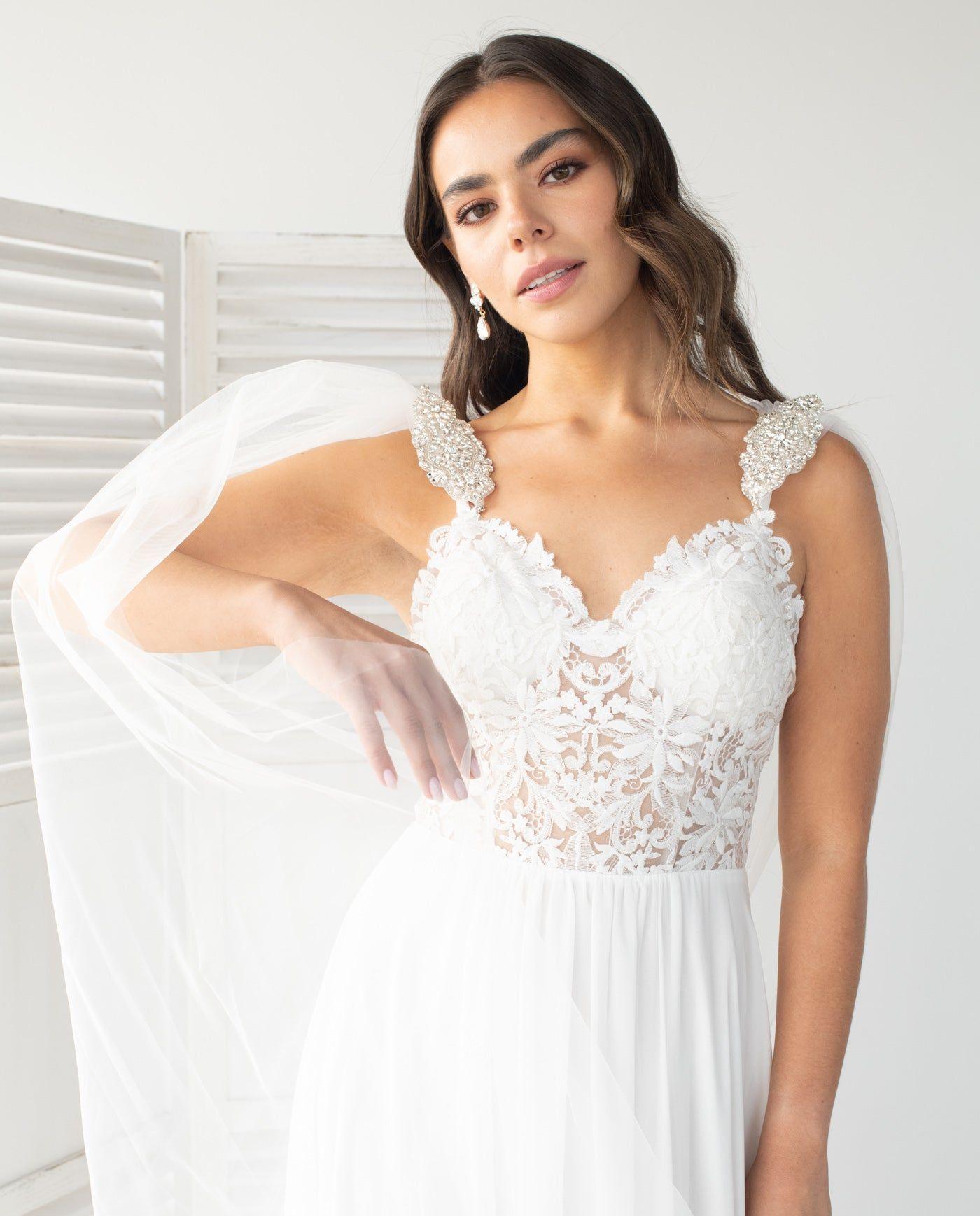 Alas de Novia Isidora Ivory 3 Metros-5