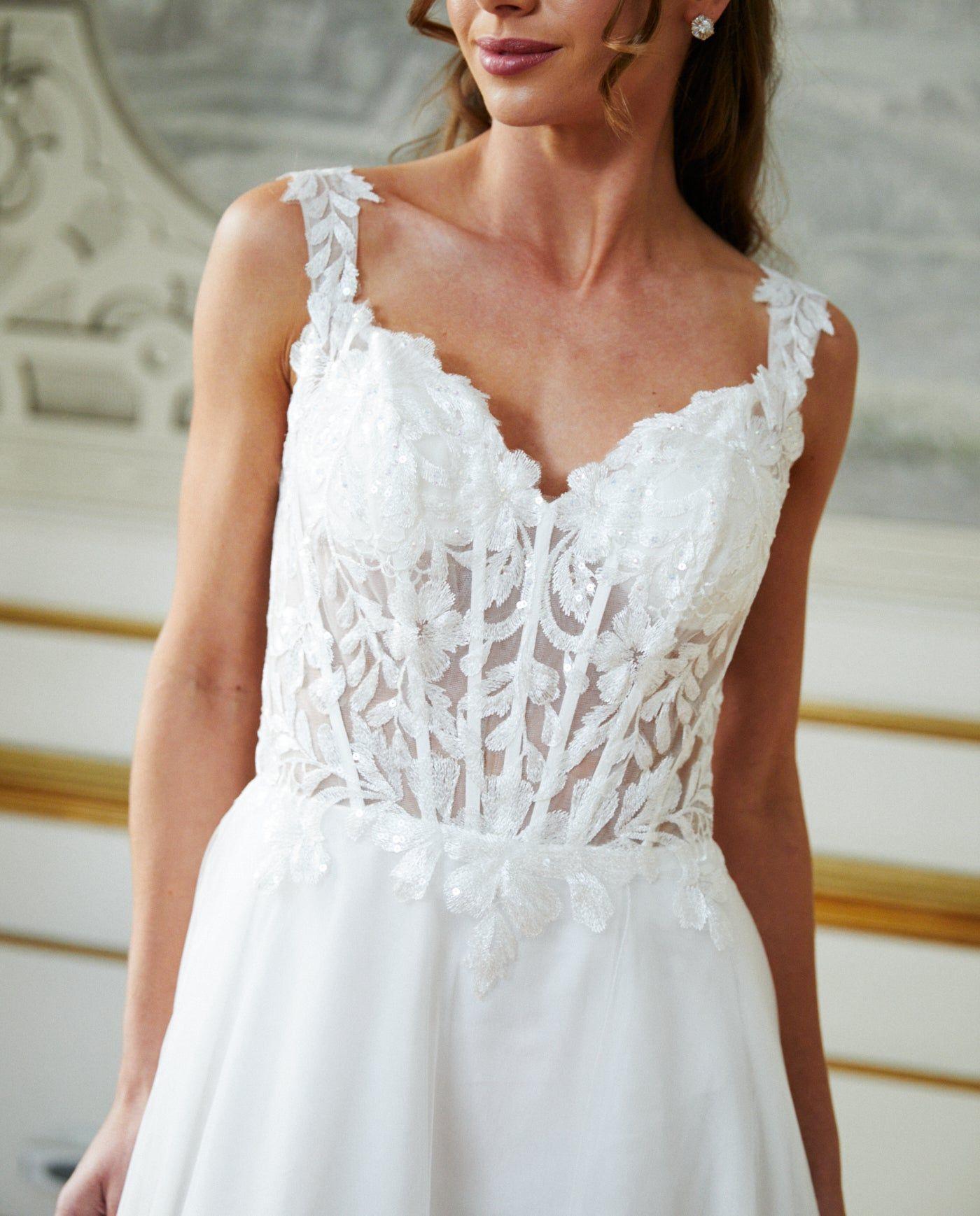 Vestido Largo de Novia Vilma Ivory-3