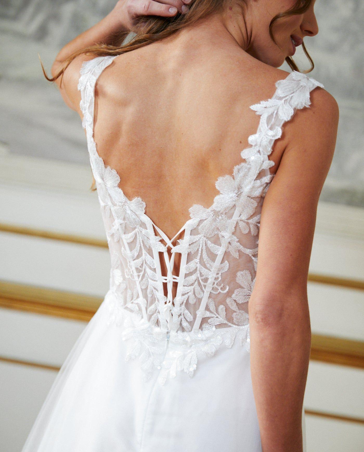 Vestido Largo de Novia Vilma Ivory-4