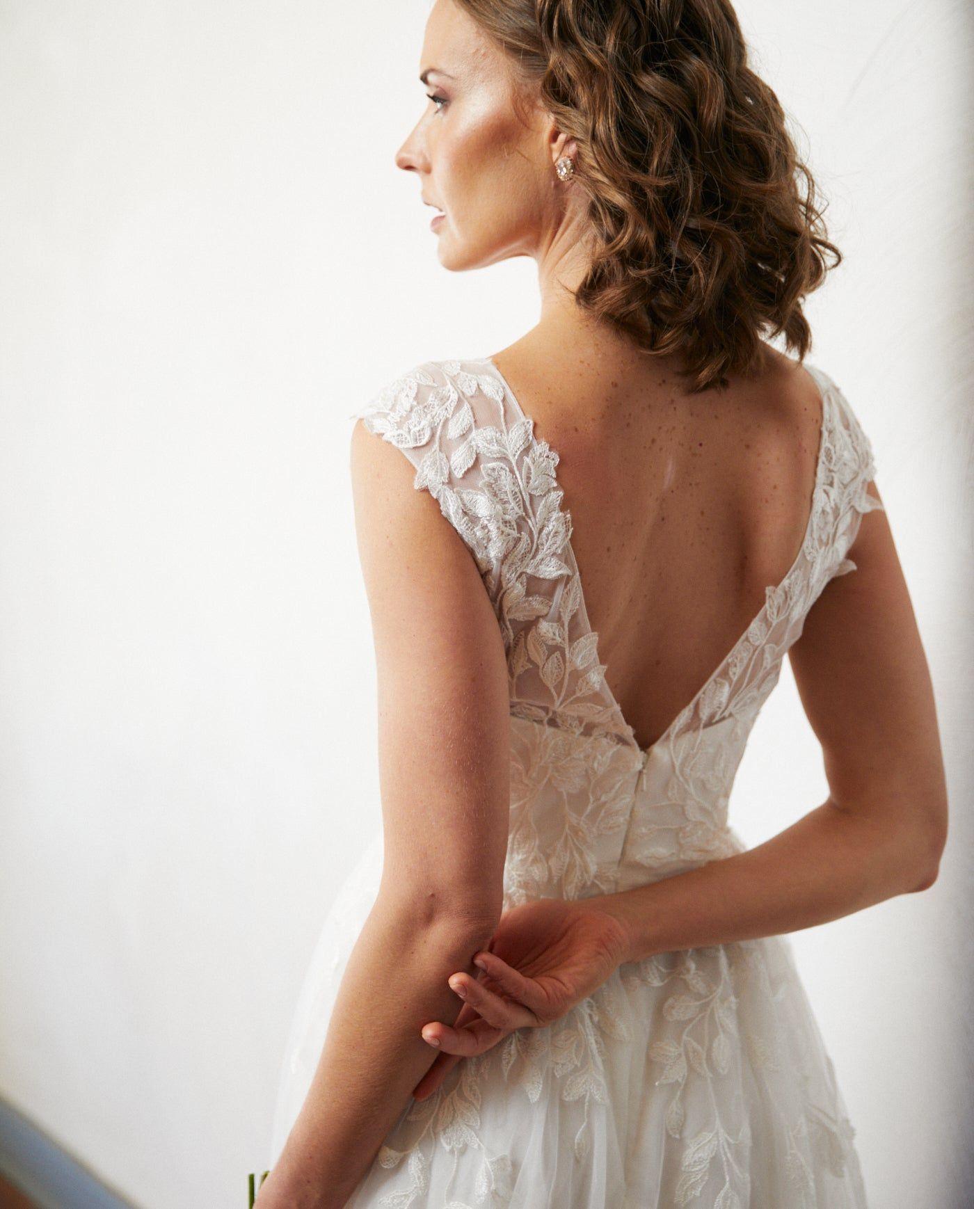 Vestido Largo de Novia Aura Tul Ivory-2