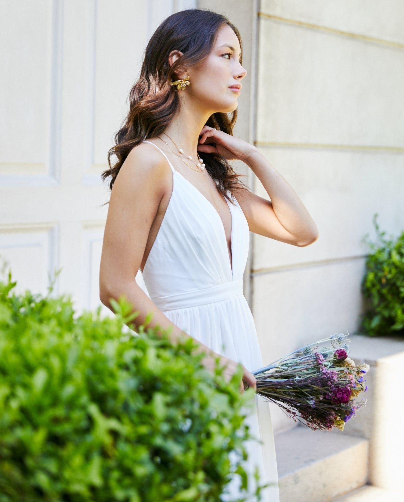 Vestido Largo de Novia Laura Gasa Ivory-3