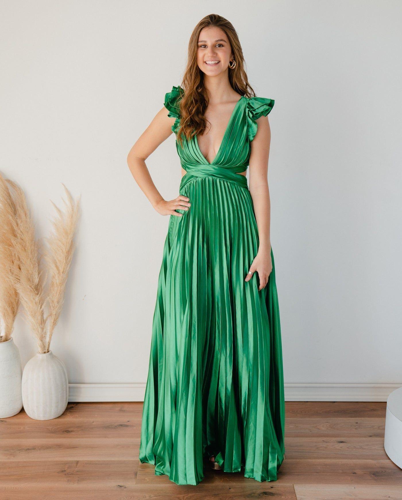 Vestido Largo de Fiesta Seúl Verde-0