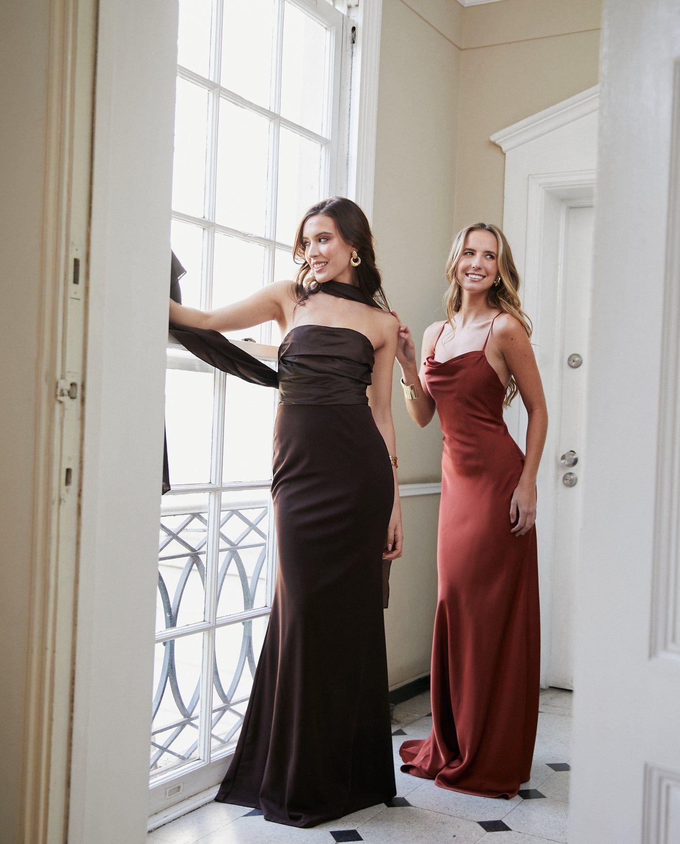 Vestido Largo de Fiesta Alicante Chocolate-6