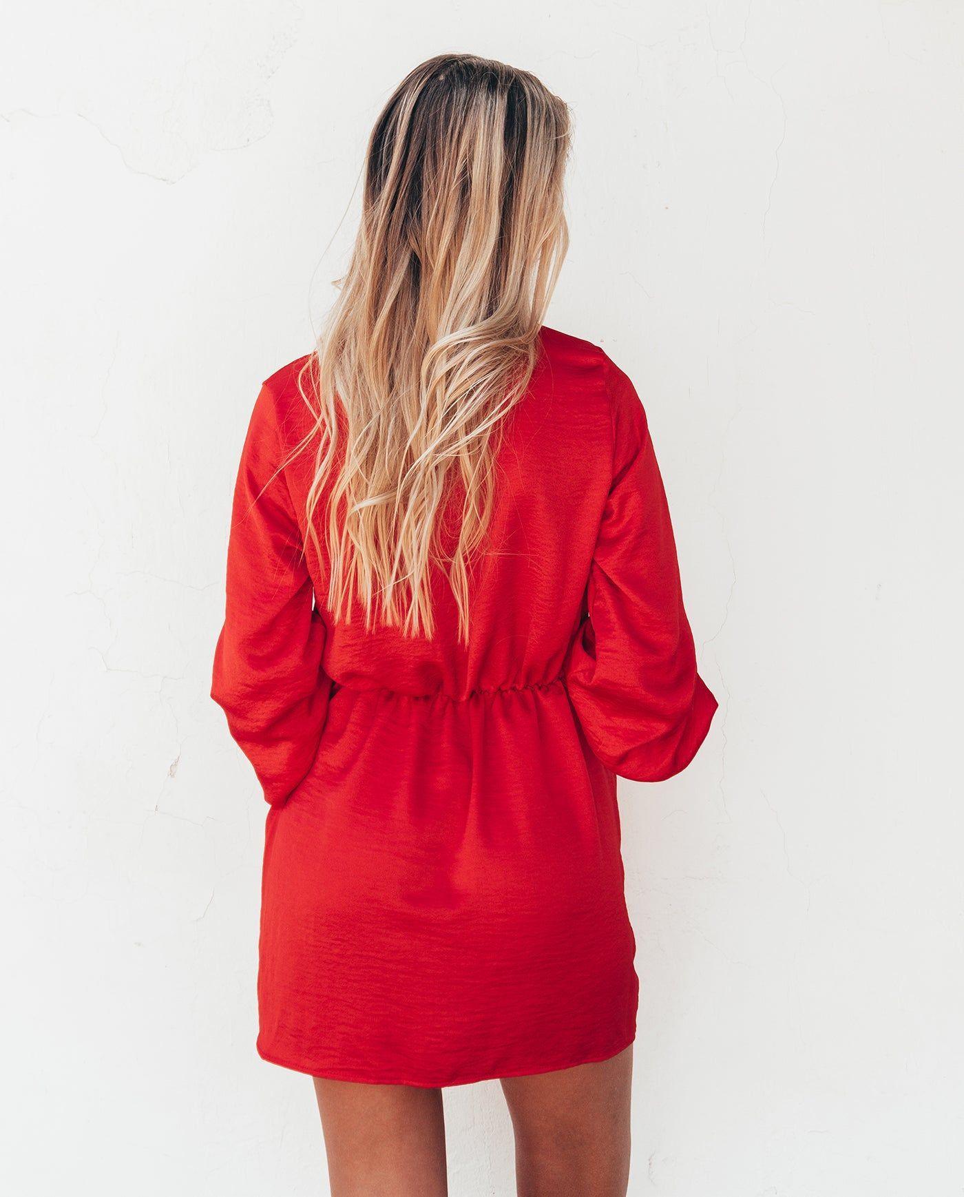 Mini Vestido Kika Rojo-6