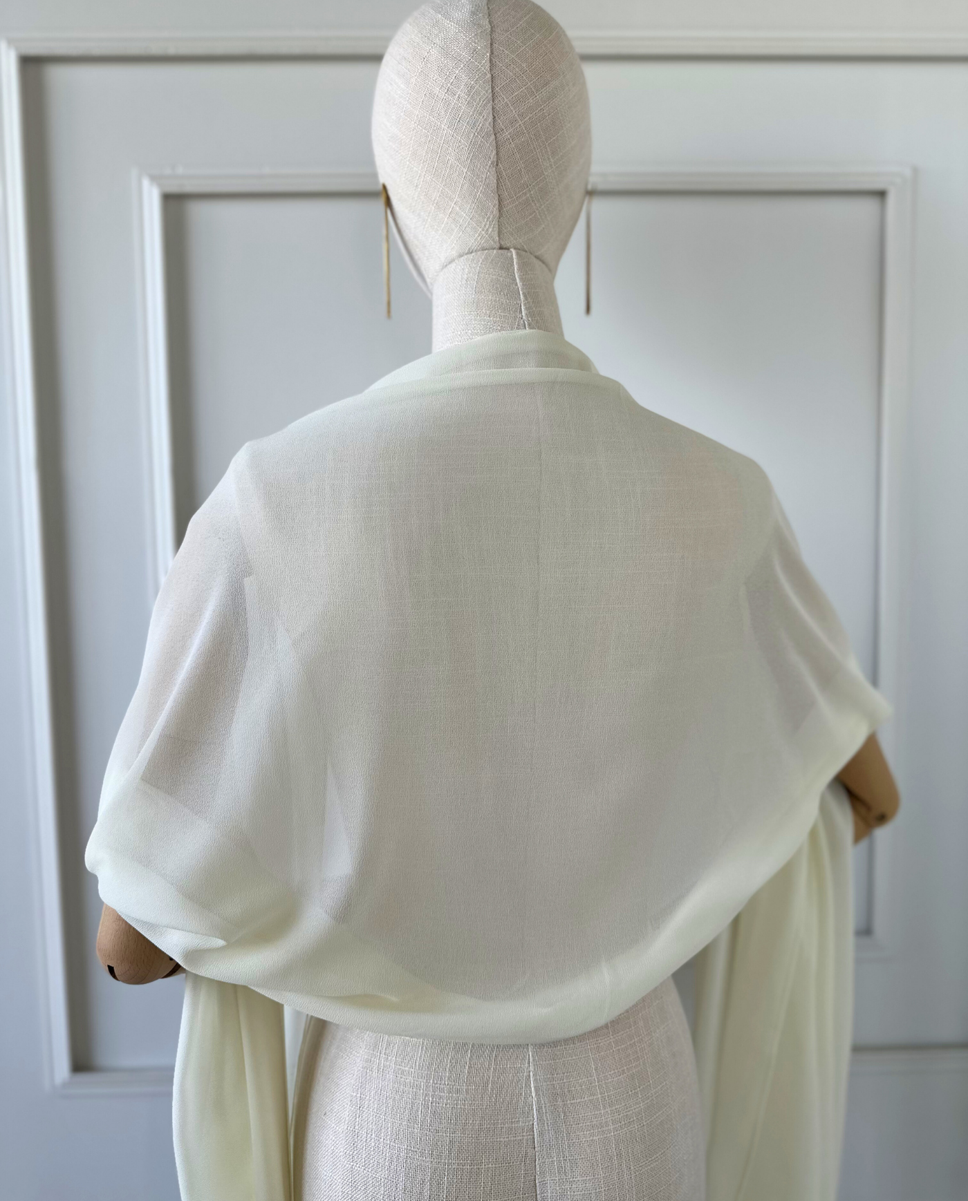 Maxi Pañuelo Antonia Gasa Crema-2