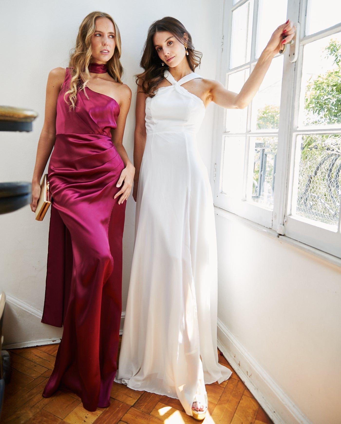 Vestido Largo de Novia Elisa Halter Ivory-2