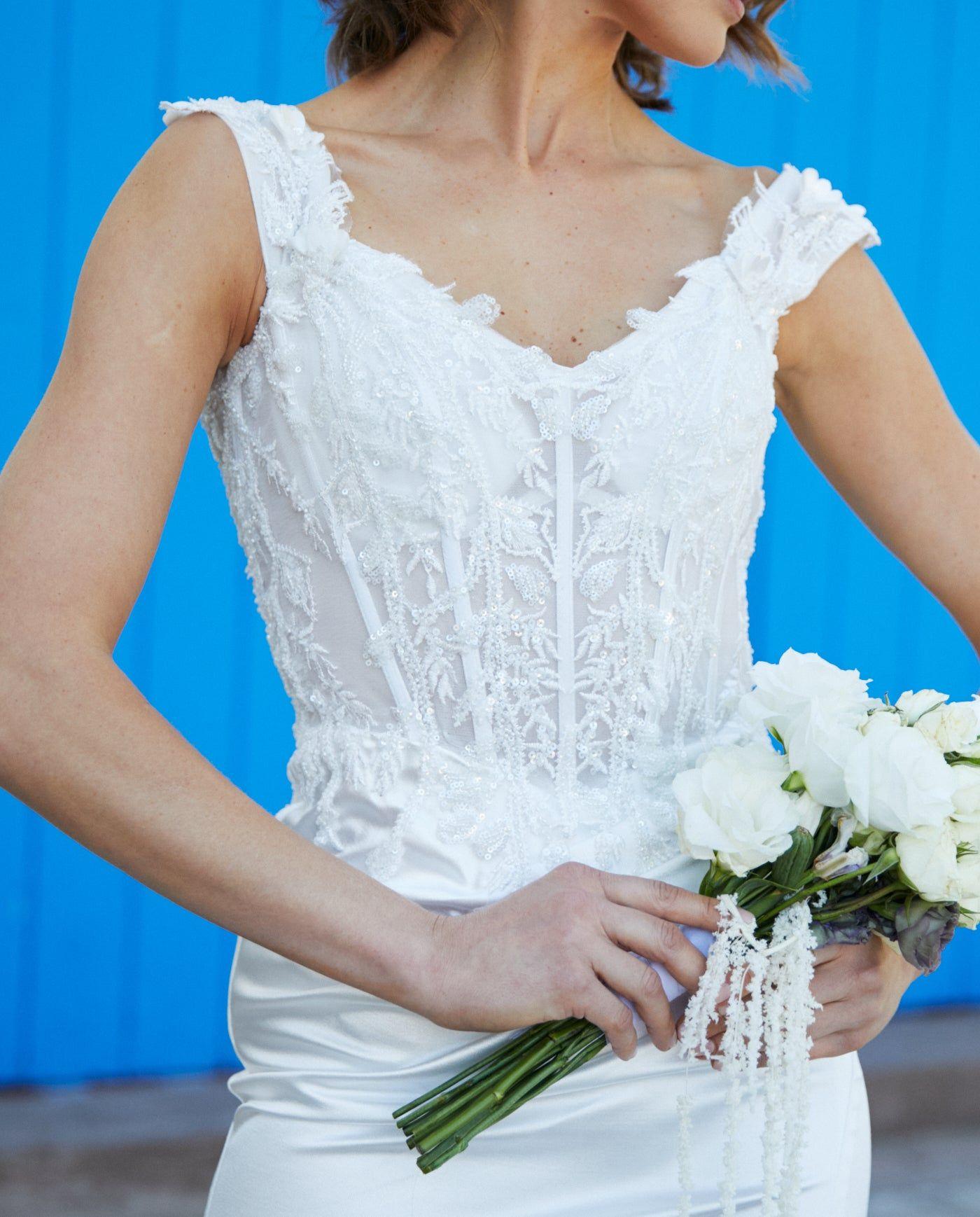 Vestido Largo de Novia Mai Blanco-2