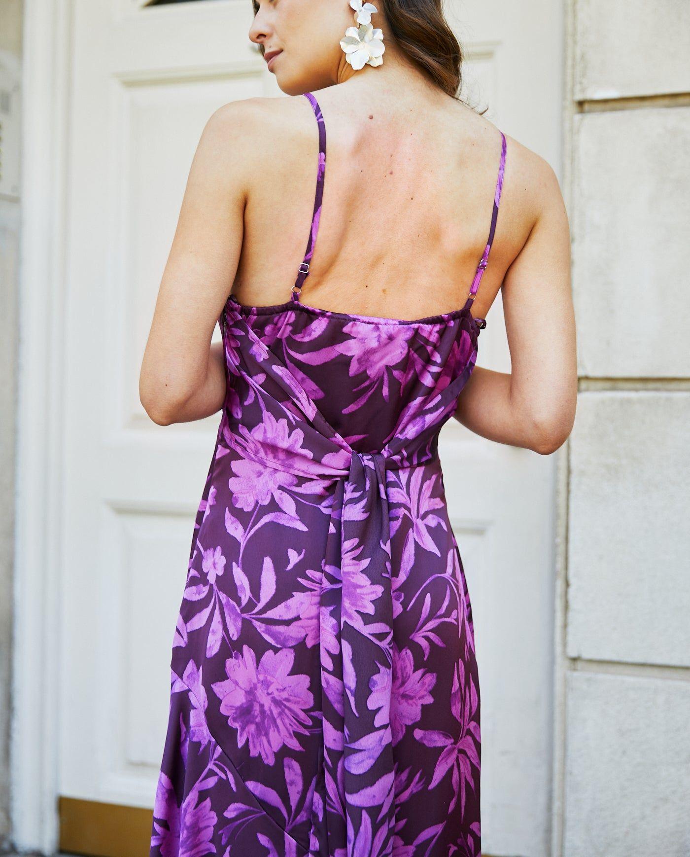 Vestido Largo de Fiesta Manuela Fondo Morado-3