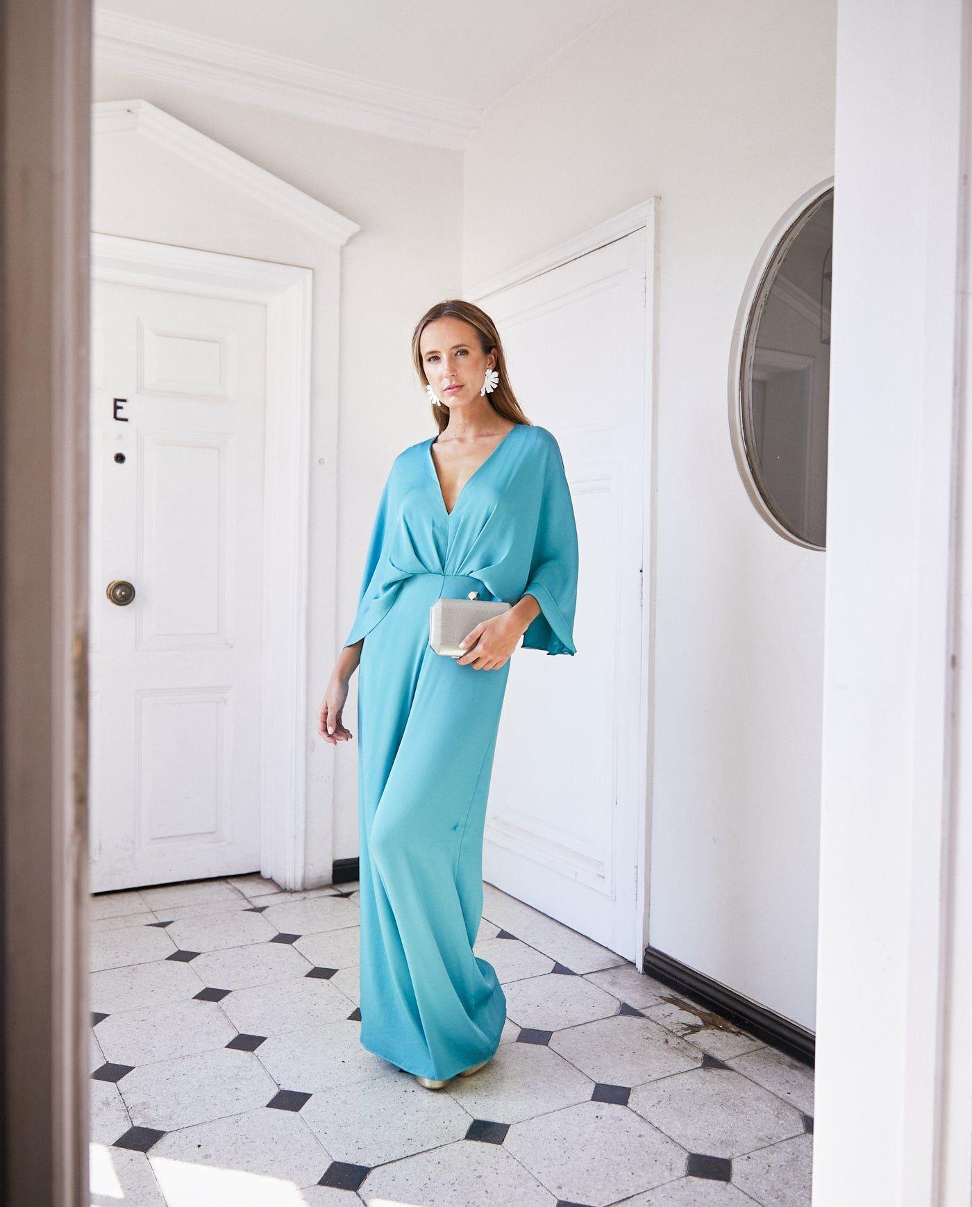 Enterito de Fiesta Ines Turquesa Claro-3