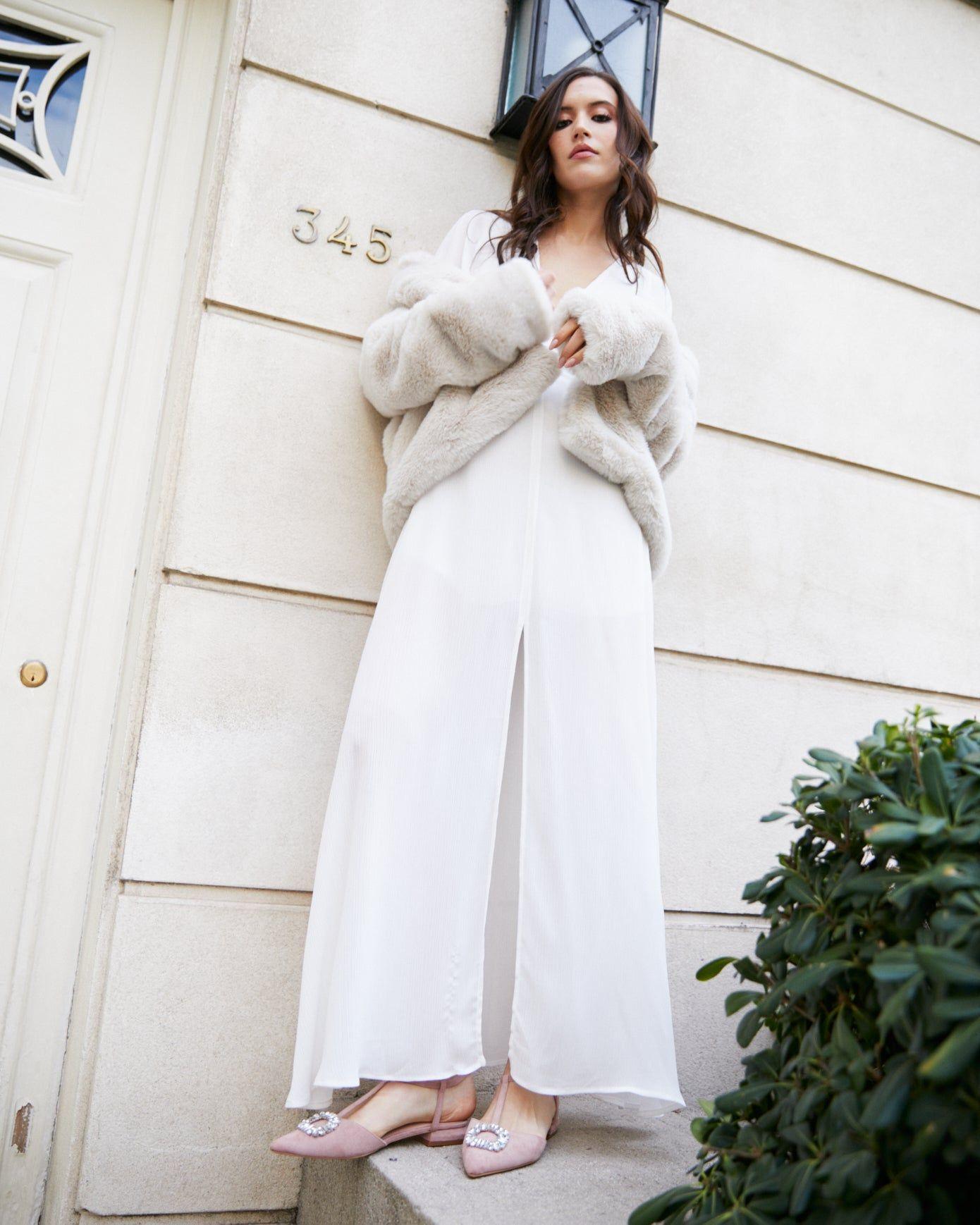 Vestido Largo de Novia Iris Blanco-9