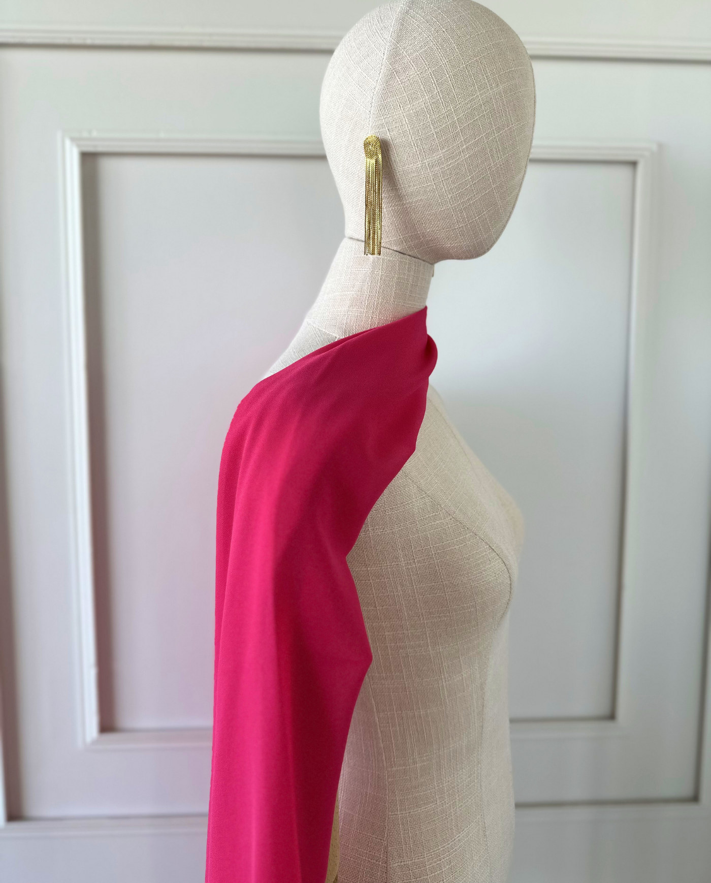 Pañuelo Antonia Gasa Fucsia-2