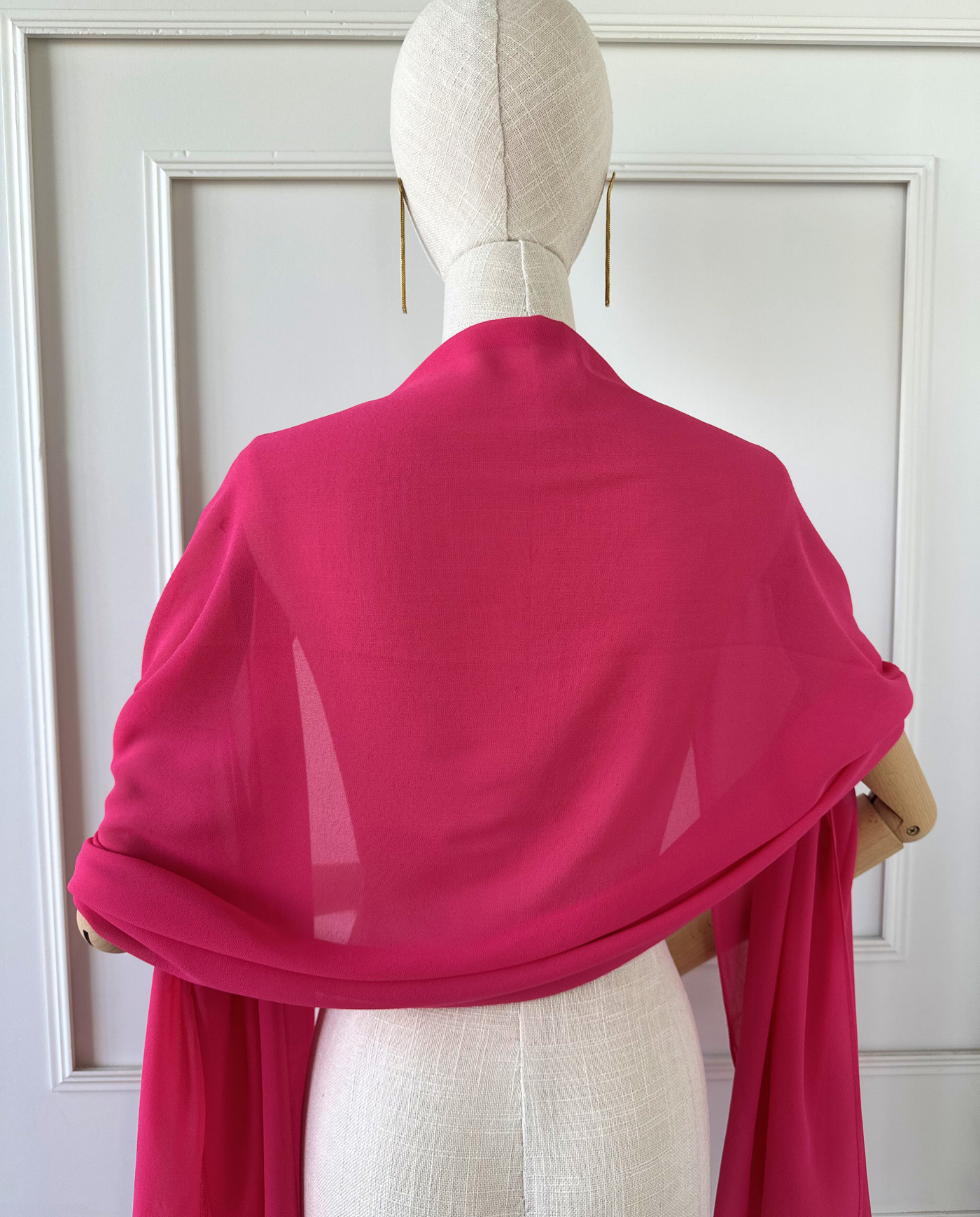 Pañuelo Antonia Gasa Fucsia-4