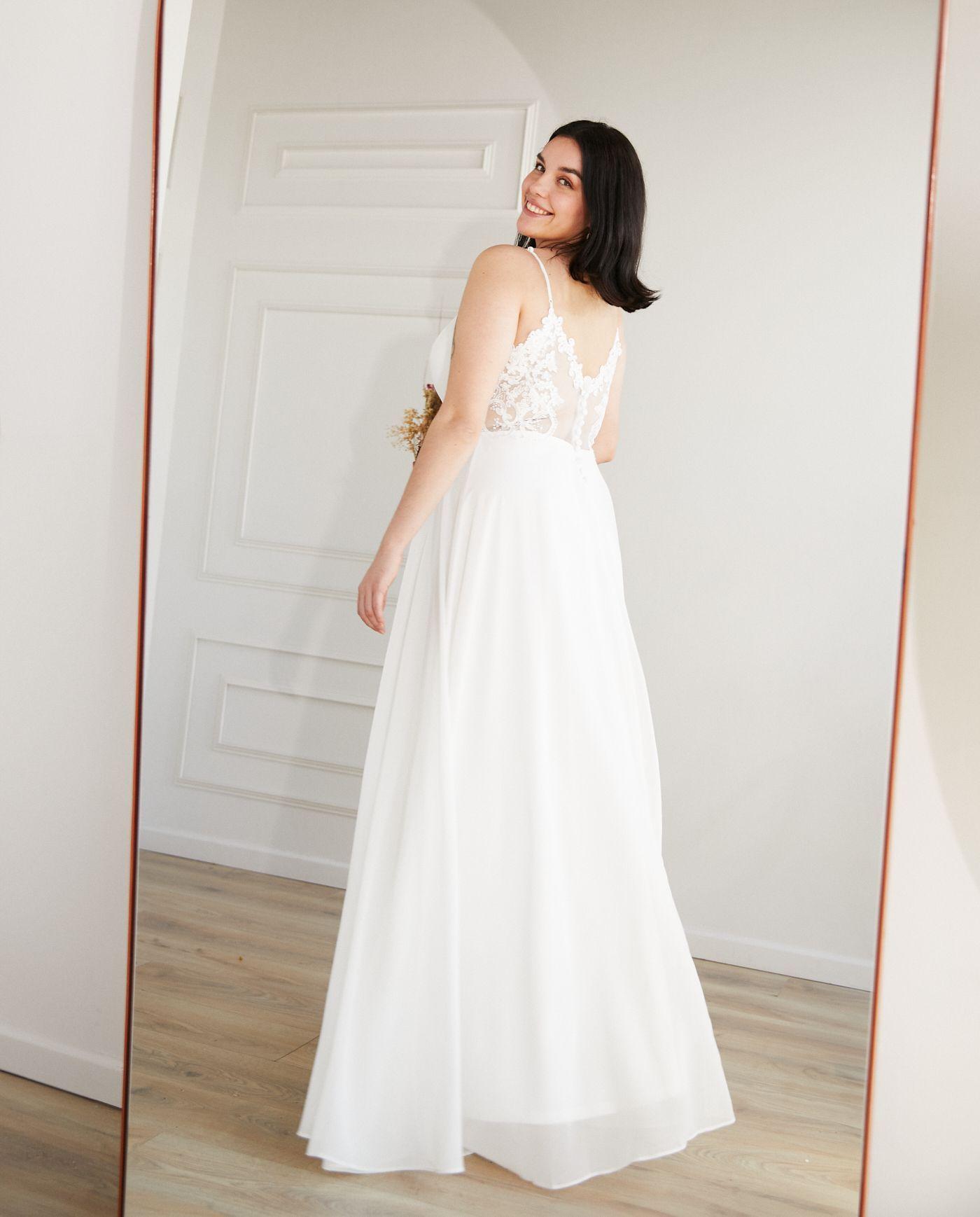 Vestido Largo Aria Ivory-5