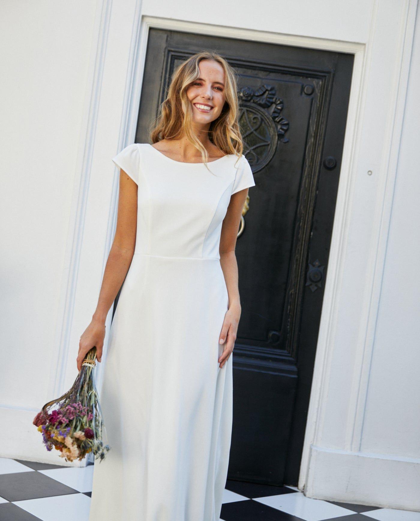 Vestido Largo de Novia Trini Ivory-2