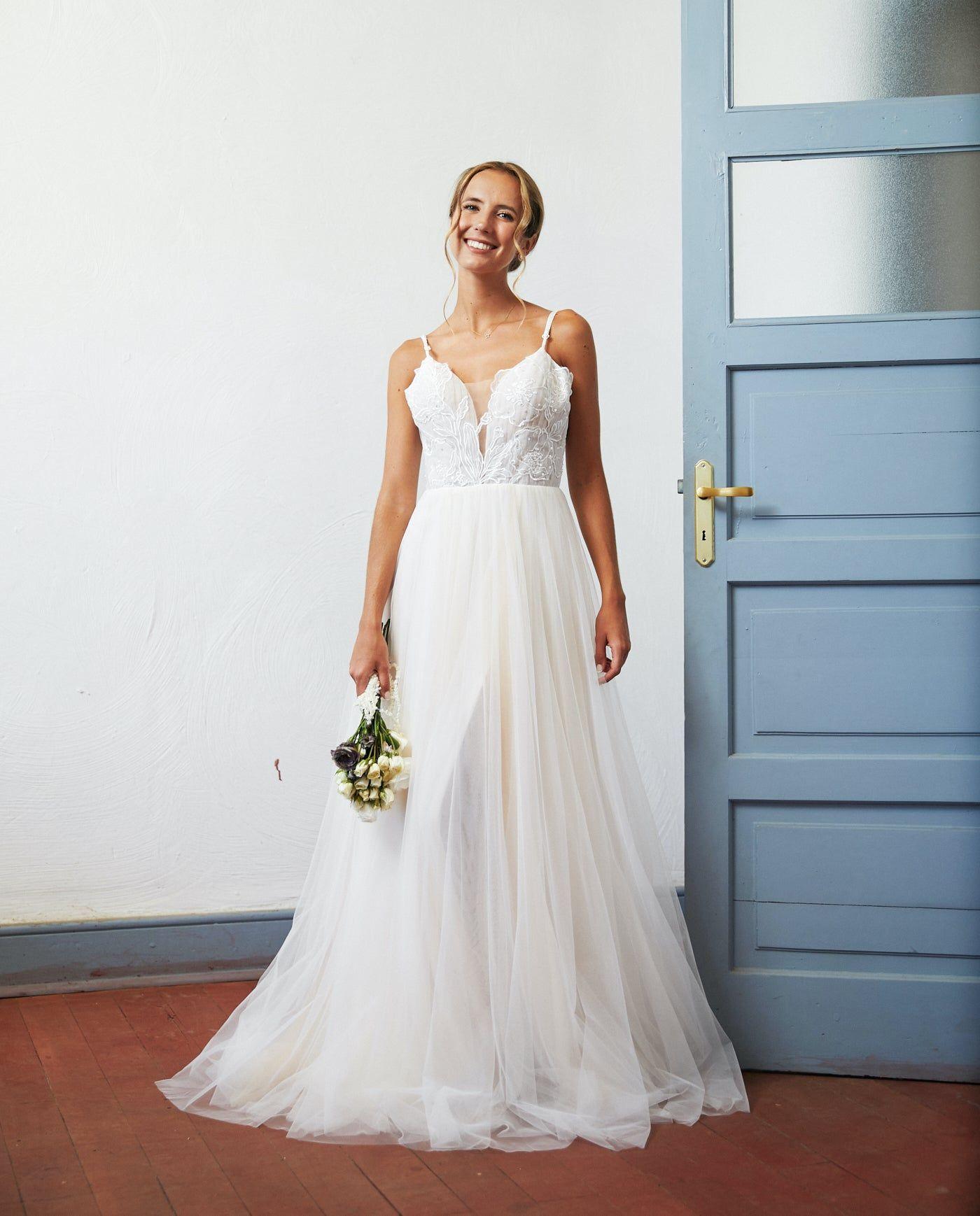 Vestido Largo de Novia Soleil Nude-4