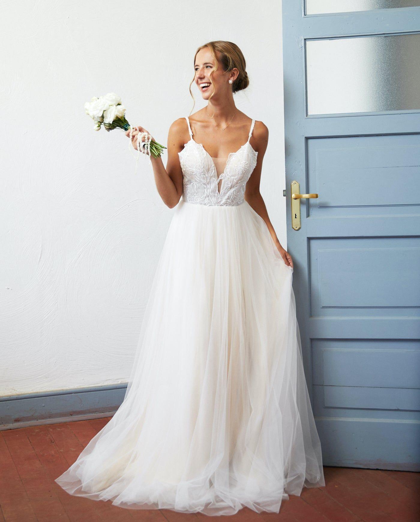 Vestido Largo de Novia Soleil Nude-5