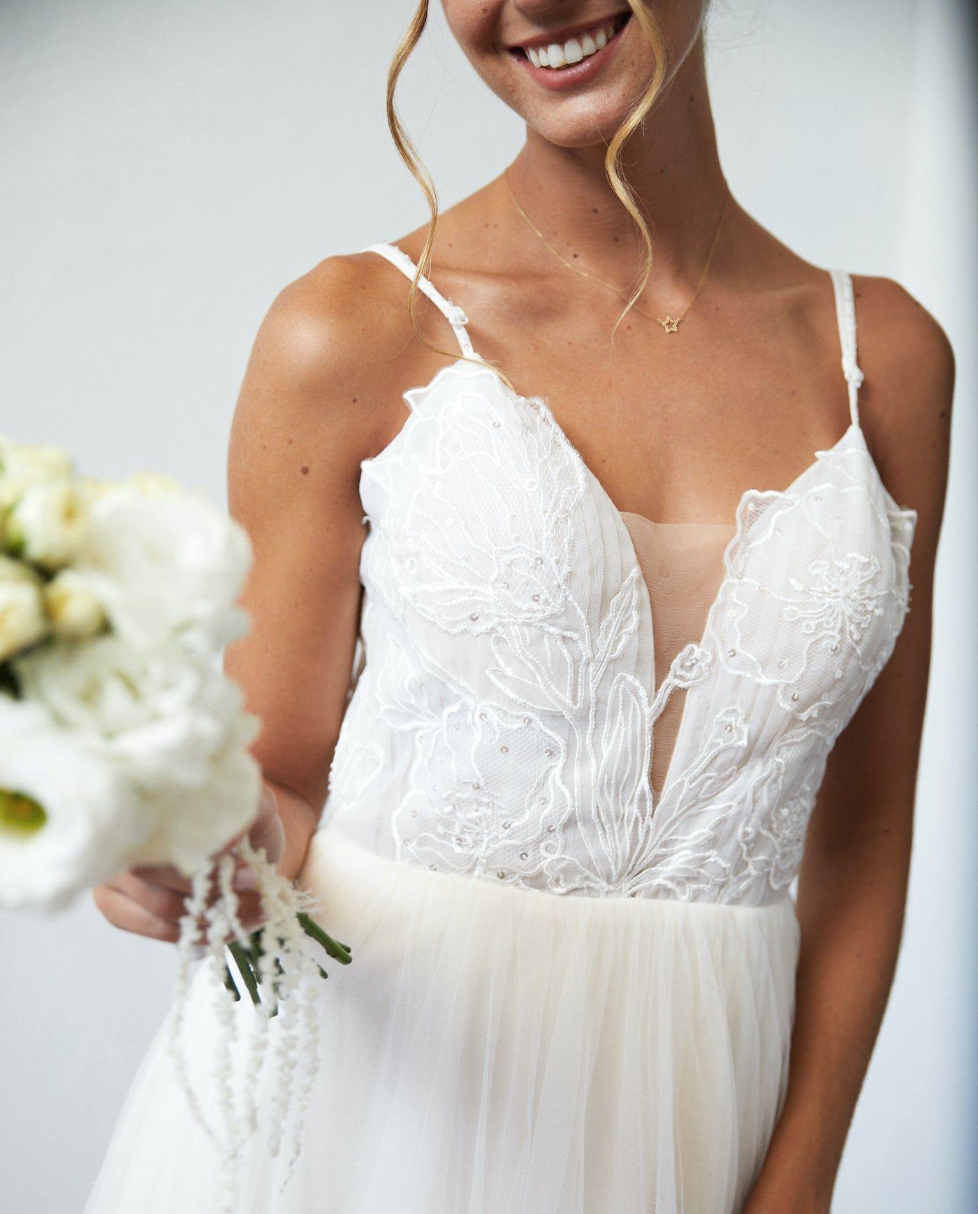 Vestido Largo de Novia Soleil Nude-6