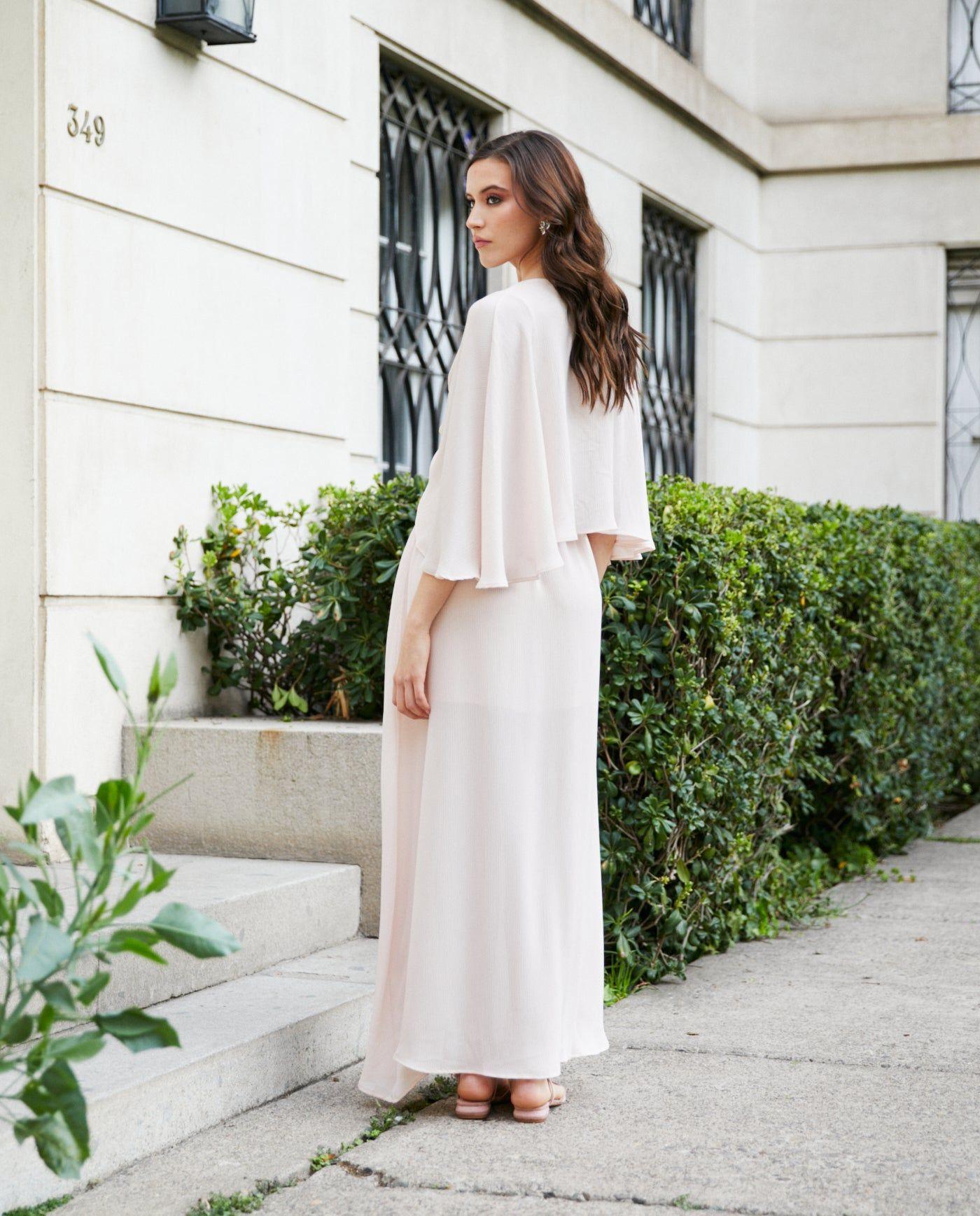 Vestido Largo de Novia Iris Nude-2