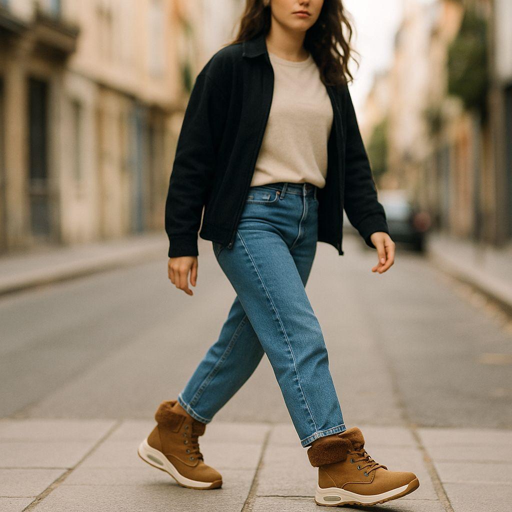 Botín Zapatilla Para Mujer Chiporro Impermeable Invierno-1