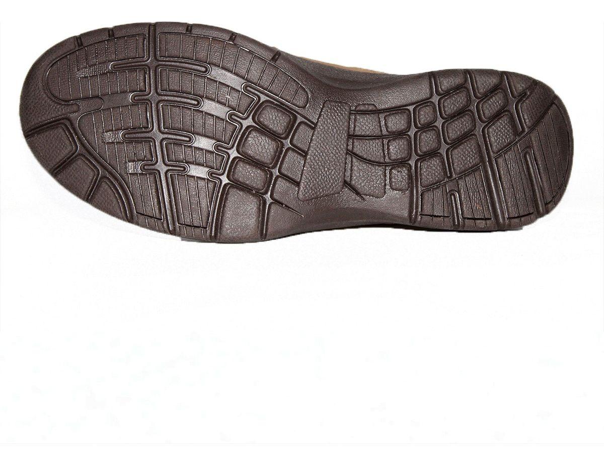 Zapato Casual Masculino Cuero Brown/kaki Thunder Blue-6