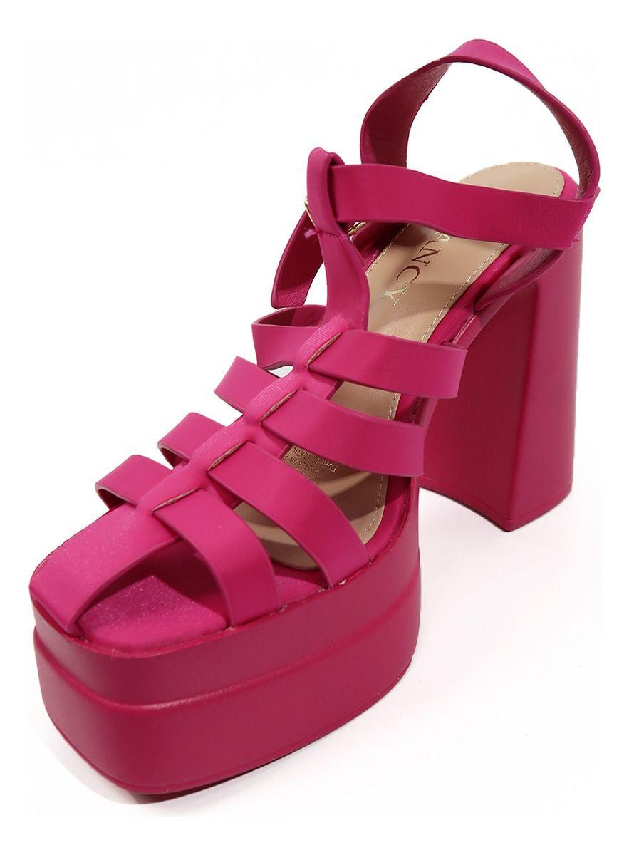 Sandalias Con Taco Cerradas De Tiras En Colores-2